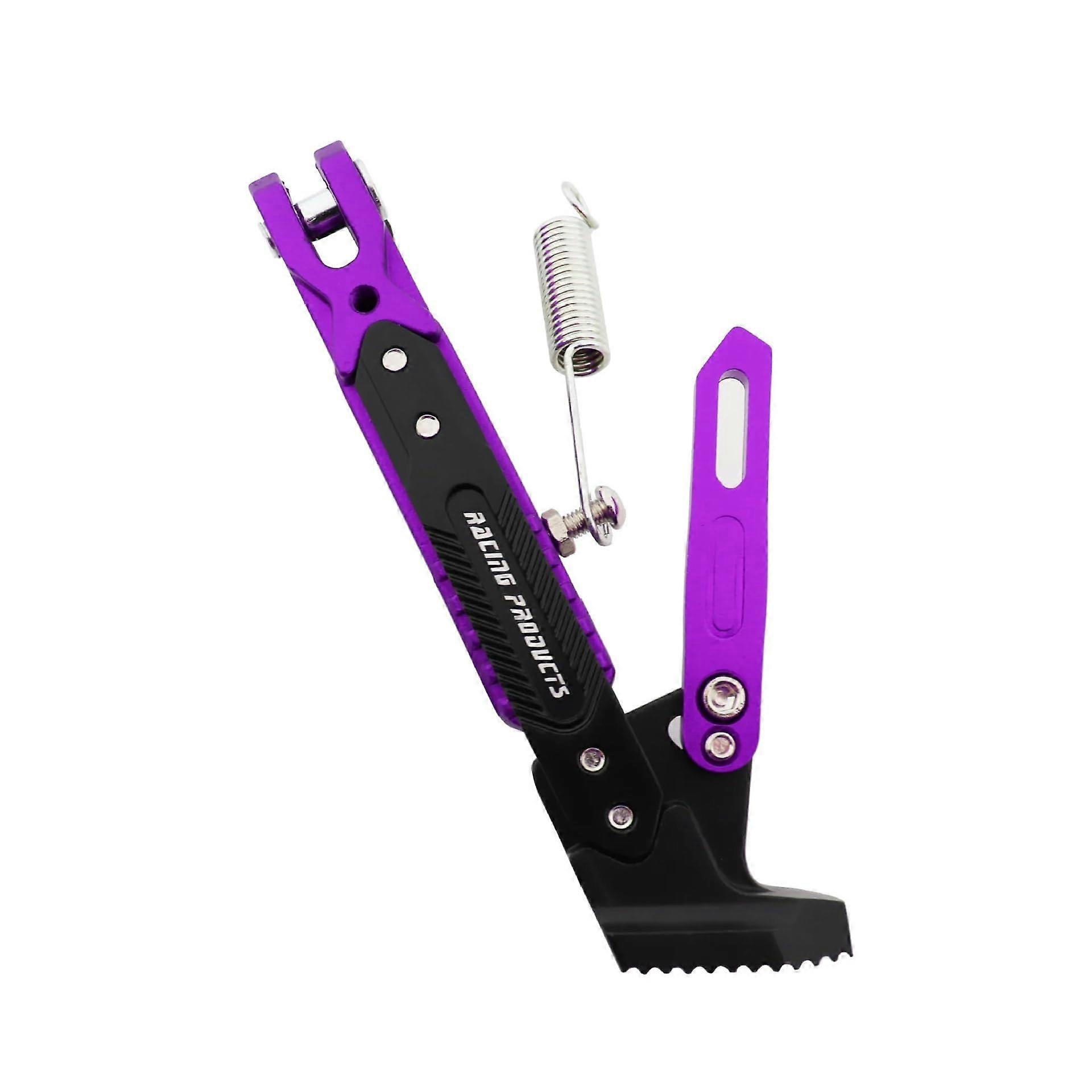 Universal Motorcycle Floor Stand, CNC Aluminum, Adjustable, Compatible With S1000XR 2022, R1200GS Adventure, Purple