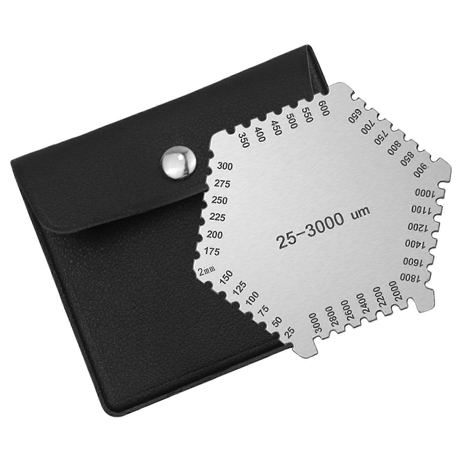 Precision measuring tool, paint thickness gauge, stainless steel, hexagonal, 25–3000 µm