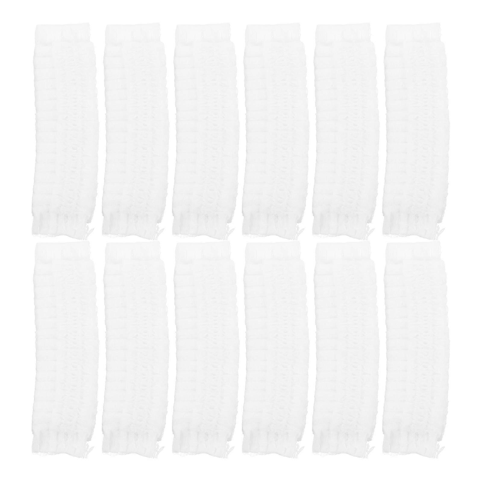 Ear Protectors Headset Ear Pads Replacement 50 Pairs White Non-Woven Fabrics Ventilation Comfortable Gaming