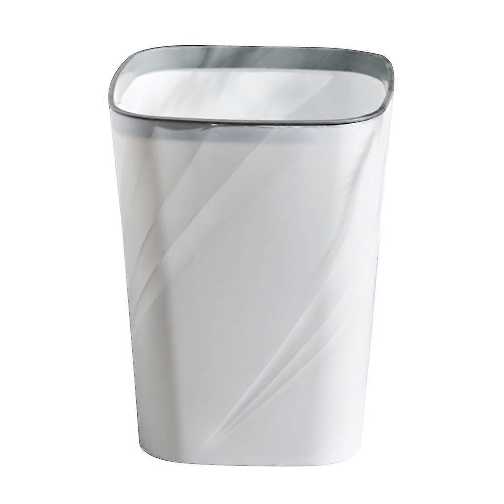 Bedroom Trash Can Multi-function Storage Container 12L Square Home Use Waste Storage 1Pcs