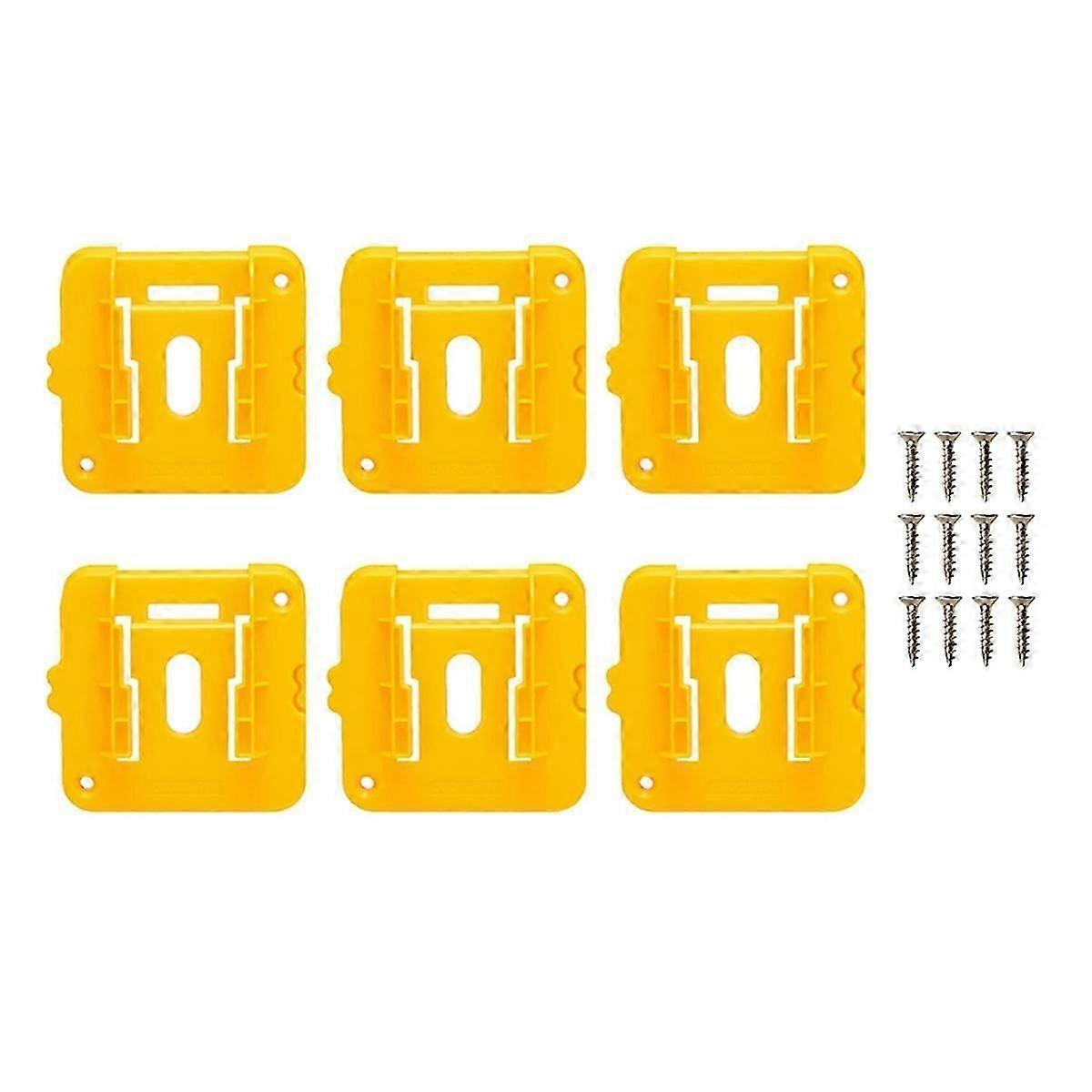 6Pack Battery Mount Holder for Dewalt 20V 60V Battery Dock Holder