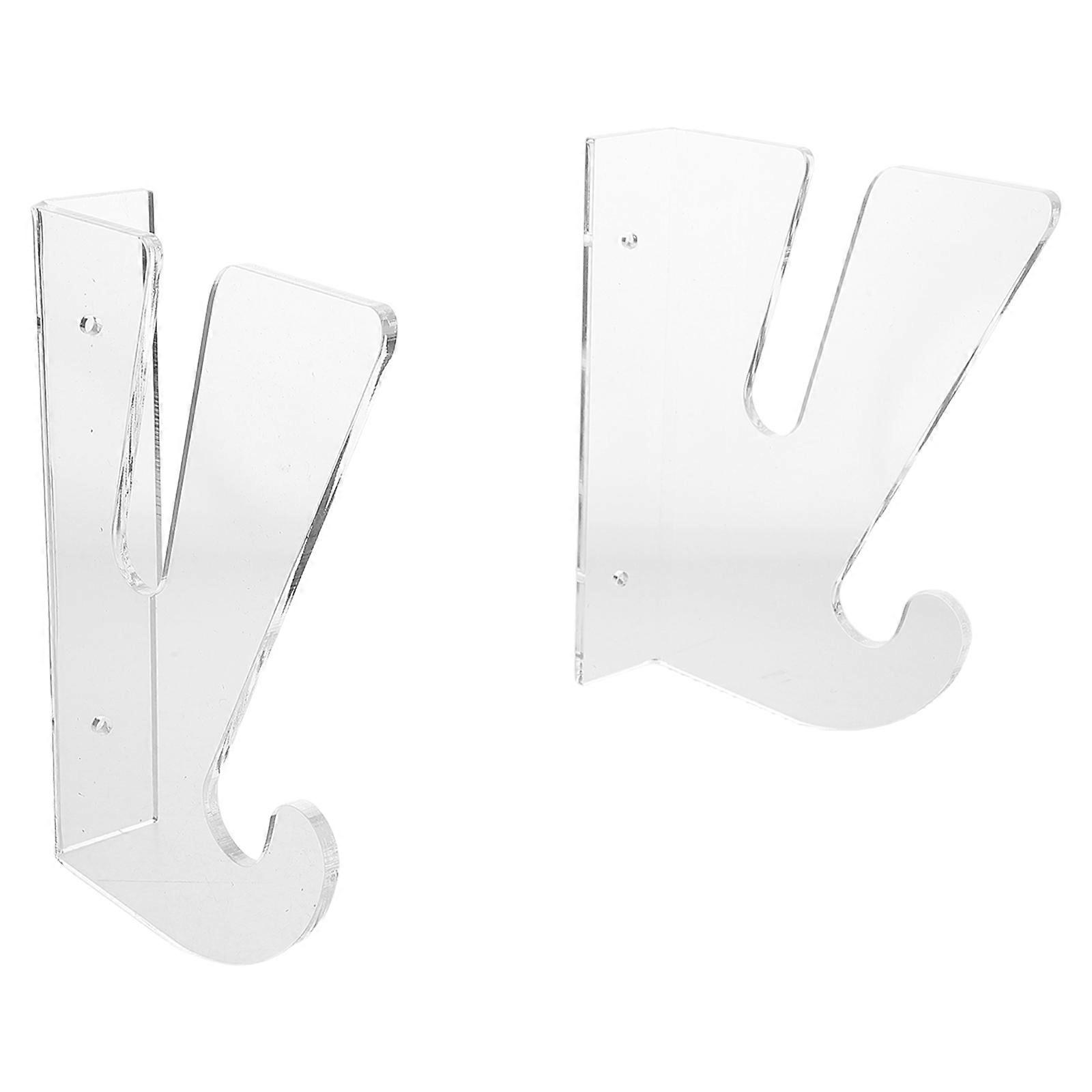 Skateboard Wall Mount Storage Rack 1Set Acrylic Transparent Holder