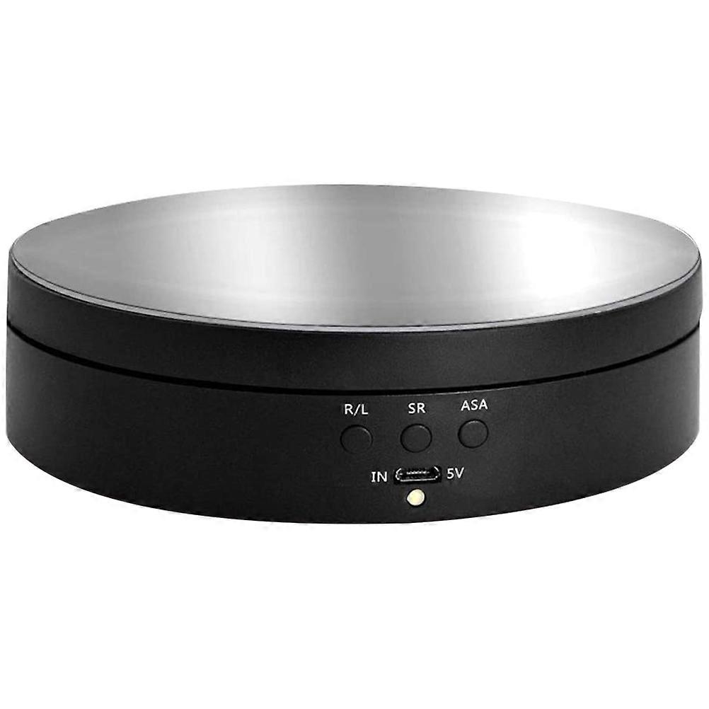 Electric Rotating Display Stand For Product Showcase In Sleek Mirror Finish With Angle Adjustment Function 1Pack