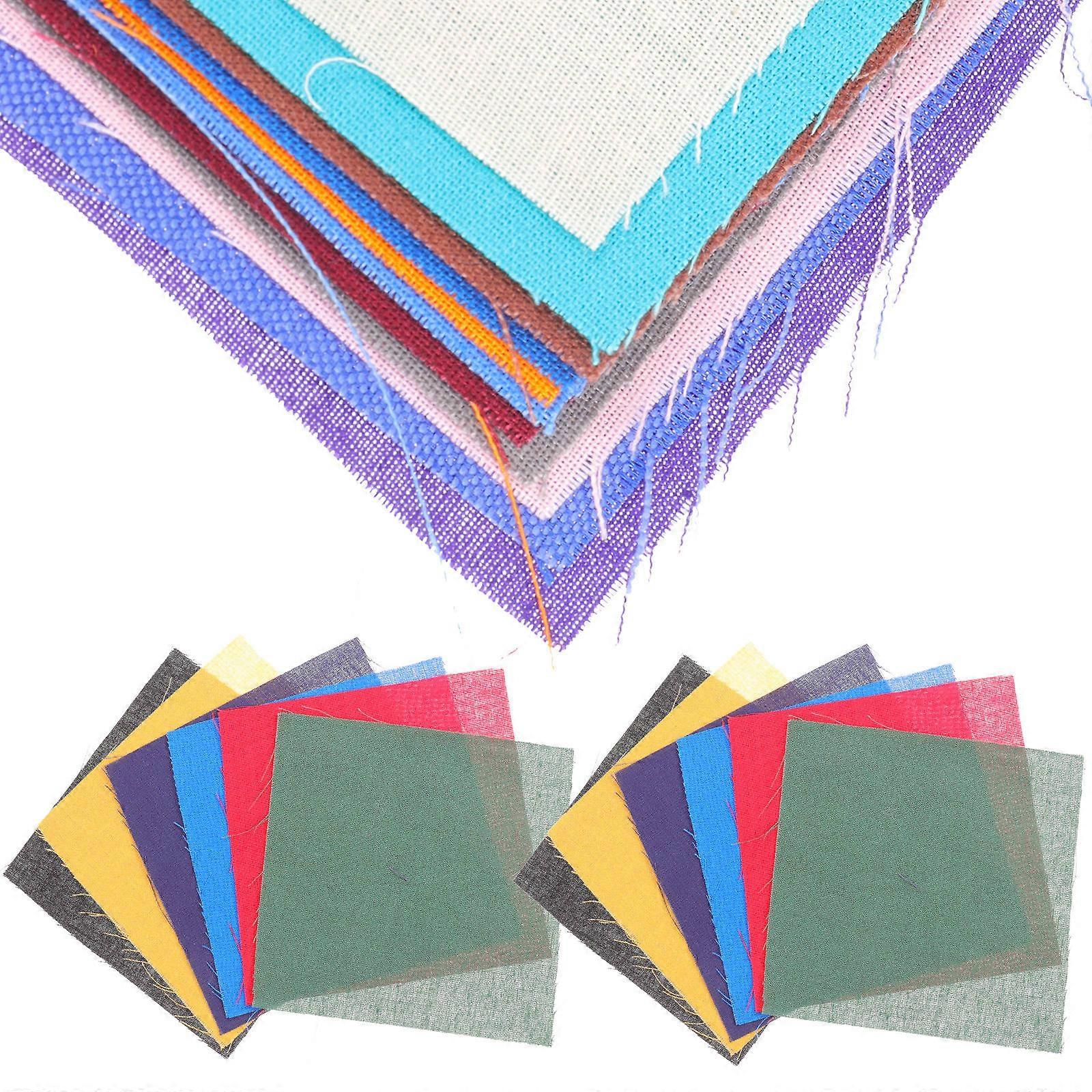 Fabric Scraps For Sewing 100Pcs Assorted Color Fabric Squares Sheets For Sewing Learners 10X10cm Perfect For Crafting Projects