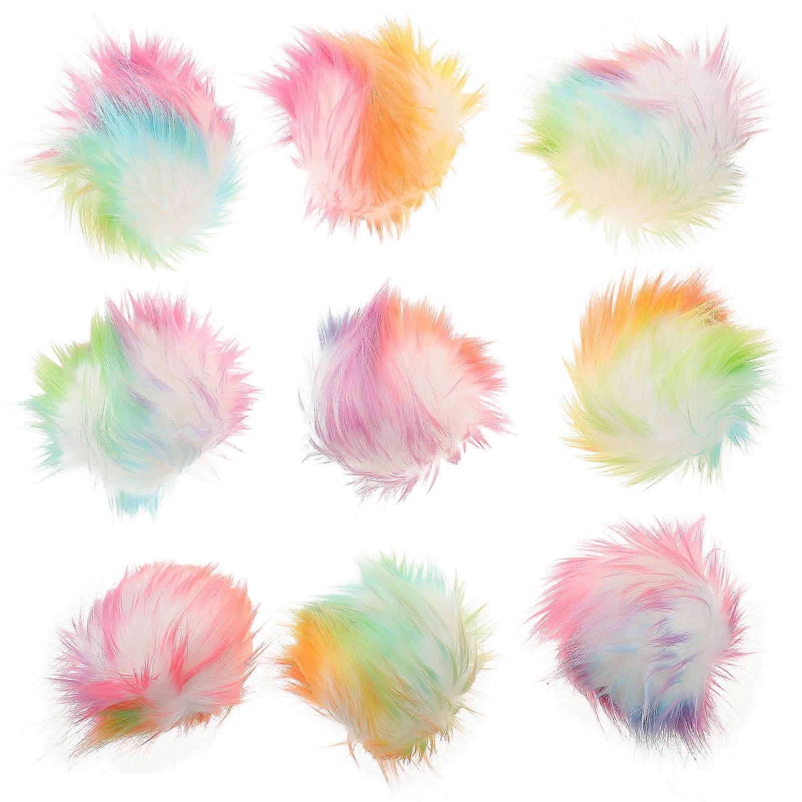 Fuzzy Pom Pom 24ks rôznych farebných remeselných potrieb ideálne pre DIY projekty a dekorácie zimných klobúkov