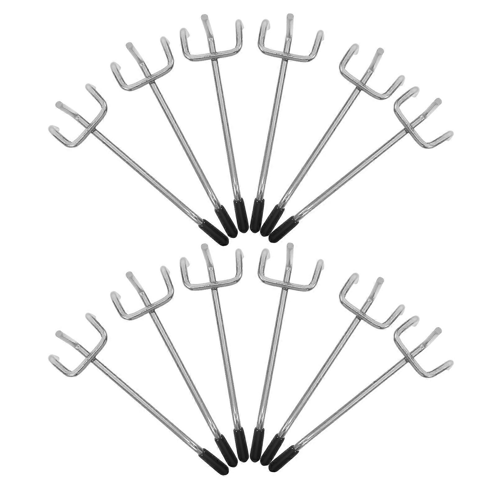 50pcs Heavy Duty Metal Pegboard Hooks for Garage, Warehouse & Supermarket Shelving – Versatile Tool & Display Organizer