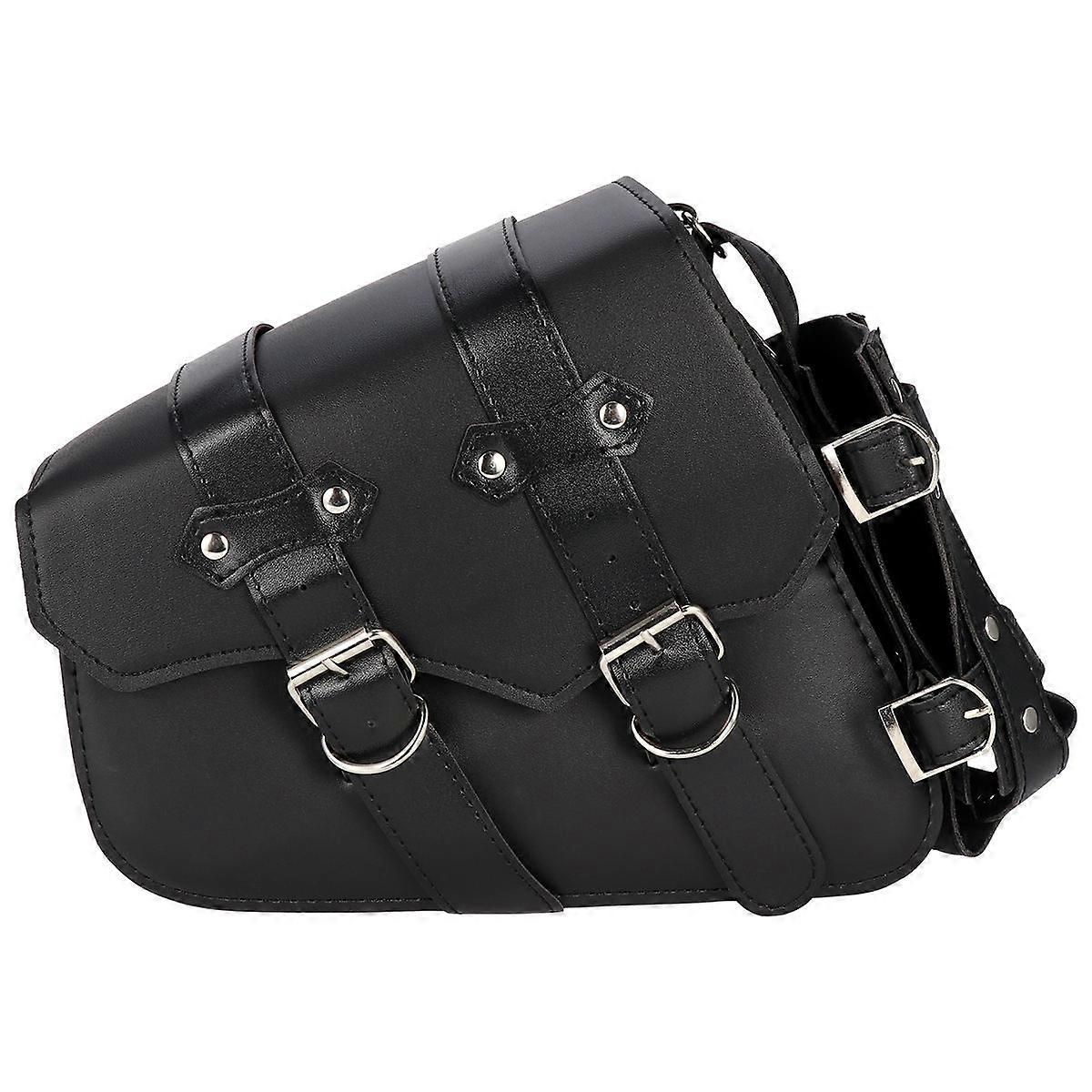 Handlebar Saddlebag for Motorcycles, Securely Fastened with Multiple Compartments