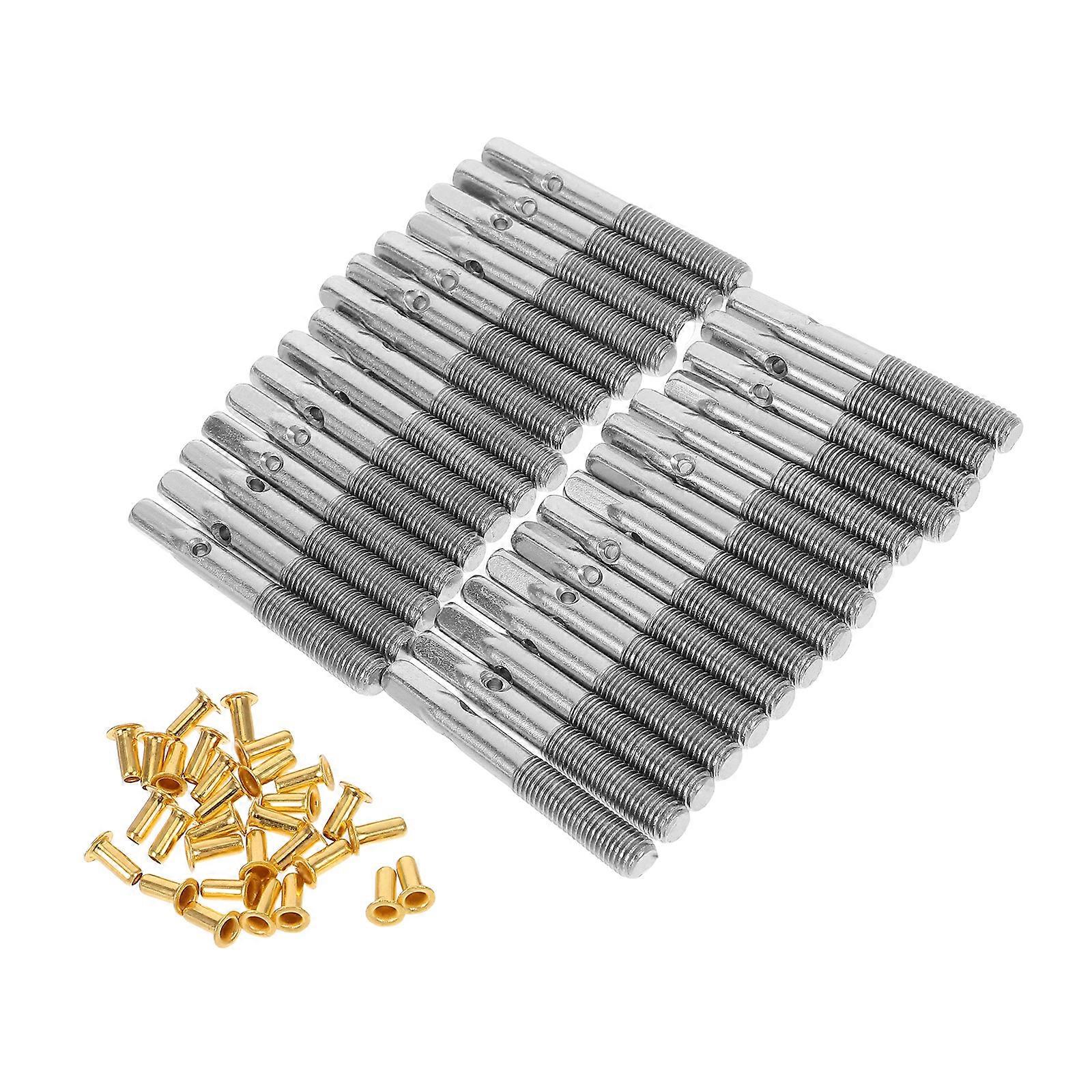 Lyre Harp String Pin Set 1 Set For Musical Adjustments Small Stringed Instruments Silver Durable