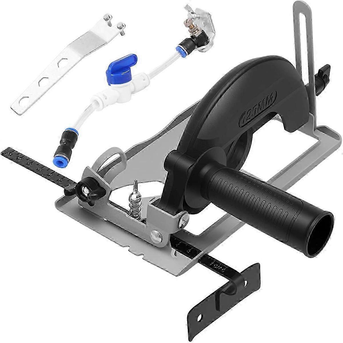 Angle Grinder Stand with Adjustable Cutting Depth 0-40mm - Heavy-Duty Cutting Bracket for Precision Metalworking