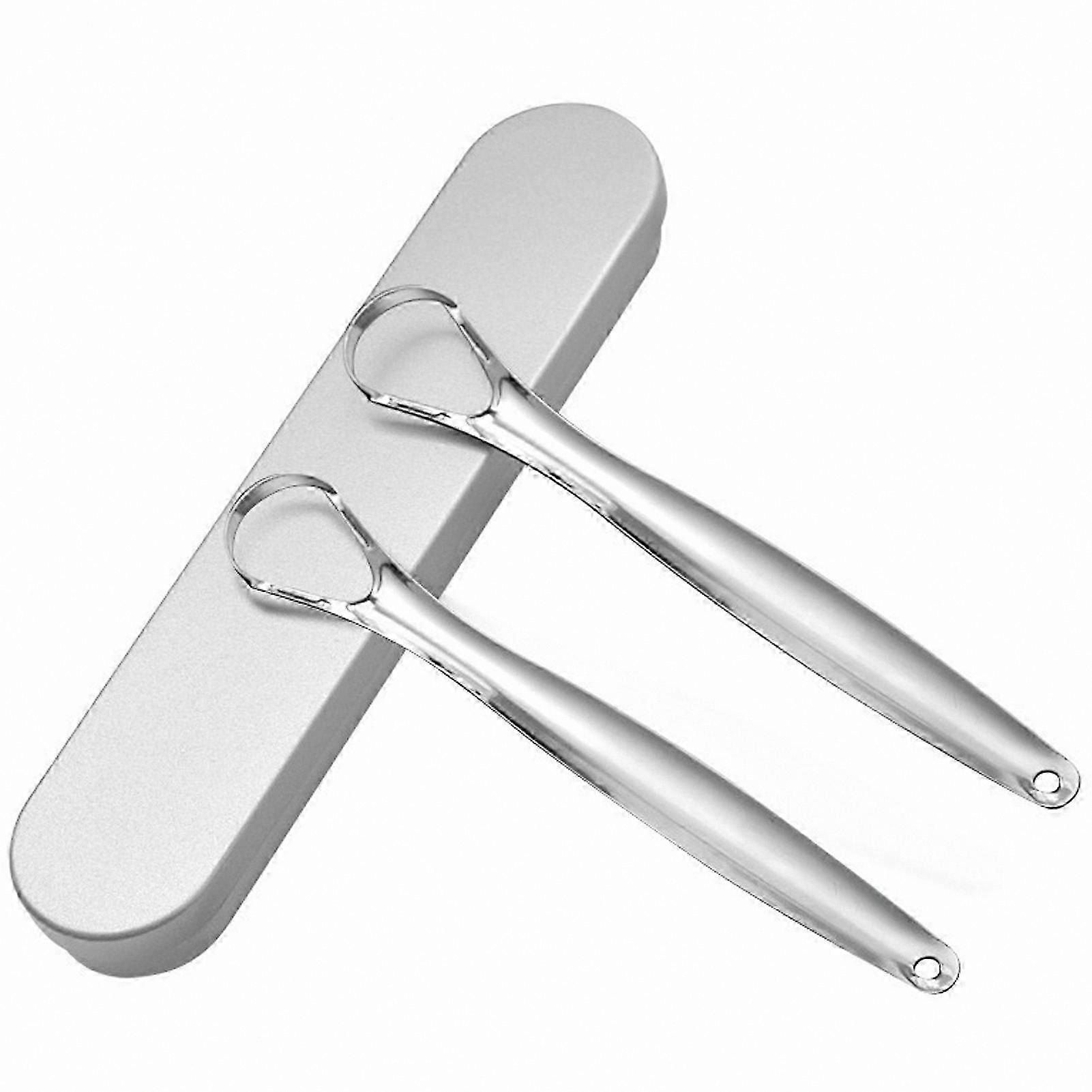 Tongue Cleaner for Adults Stainless Steel Scraping Tool for Fresh Breath Hygiene Solution