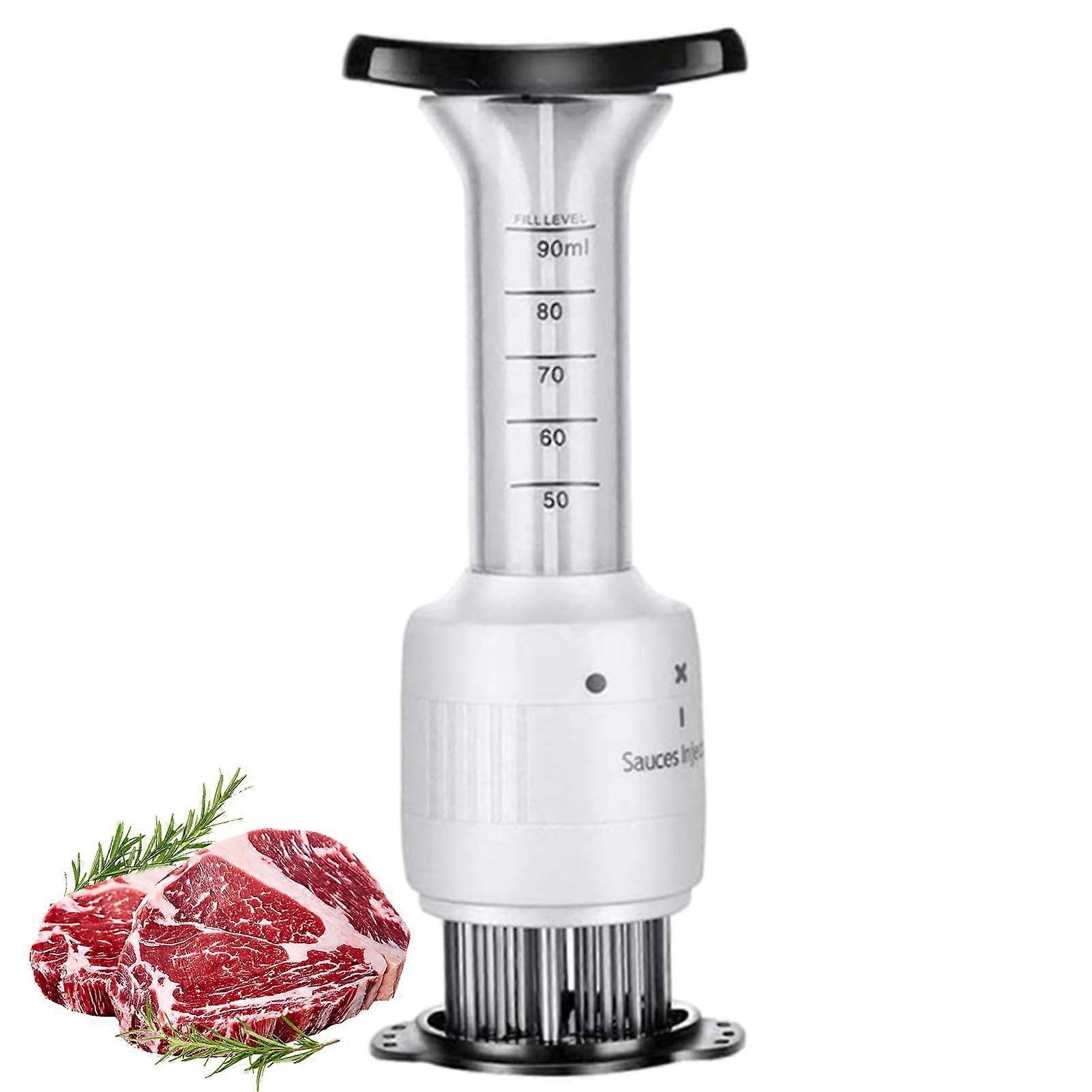 Steak Tenderiser Stainless Steel Syringe for Meat Marinade and Flavor Infusion, Chef-Grade Meat Tenderiser Tool