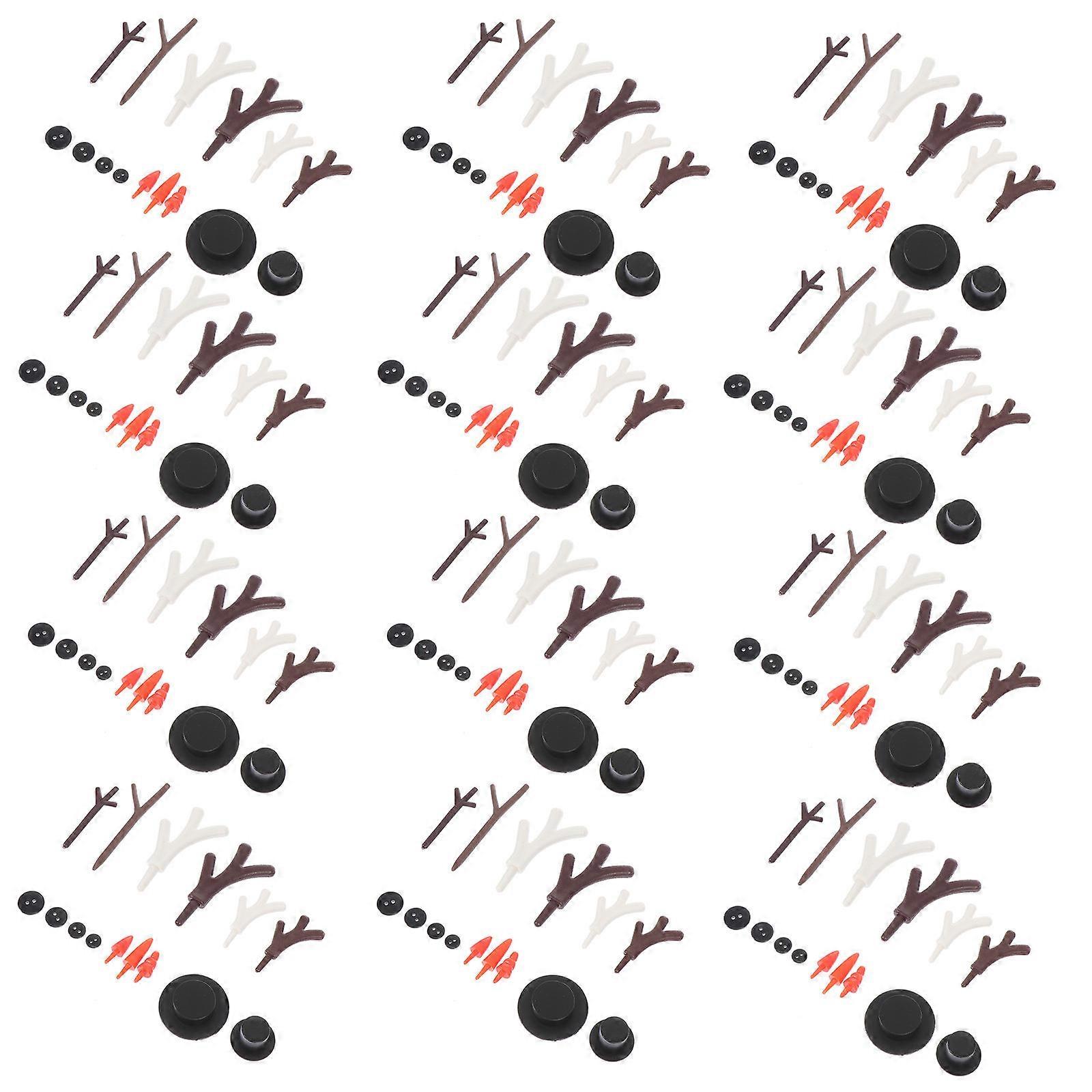Handmade Snowman Supplies for DIY Projects with 1 Set Containing Multiple Accessories Designed for Creative Snowman Decoration for Kids