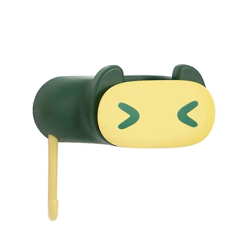 Green WallMounted Mop Organizer with ABS and Silicone Material for Home Storage Use and
