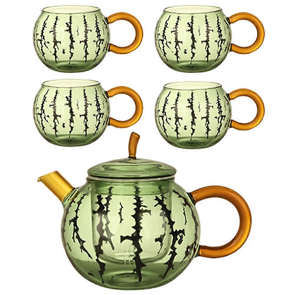 Glass Filtration Teapot With Infuser For Tea Lovers Home Use 11.20X8.00X6.10cm Heat And Cold Resistance 1 Set