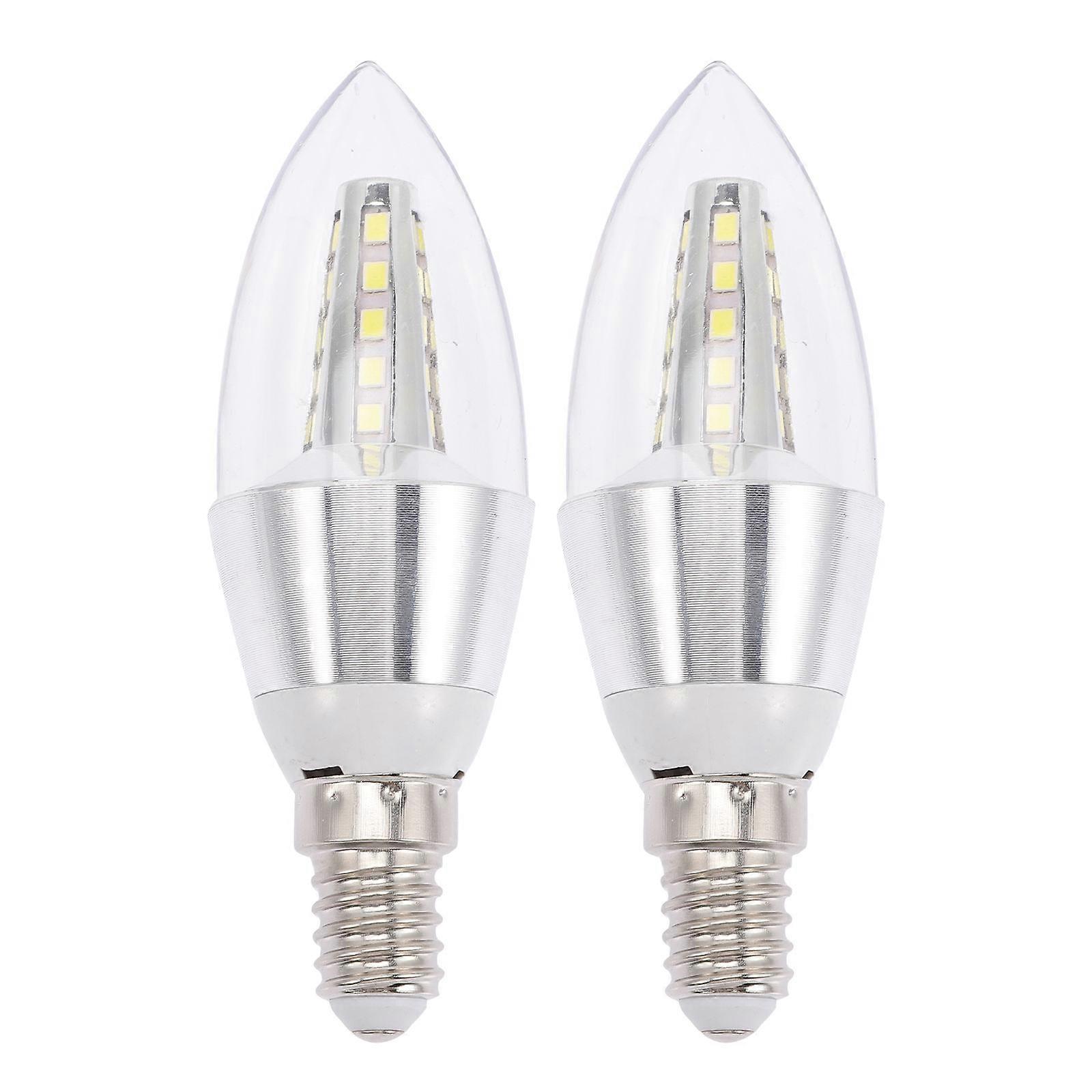 2pcs E14 Base Chandelier Light Bulb 5w Decorative Candelabra Bulb