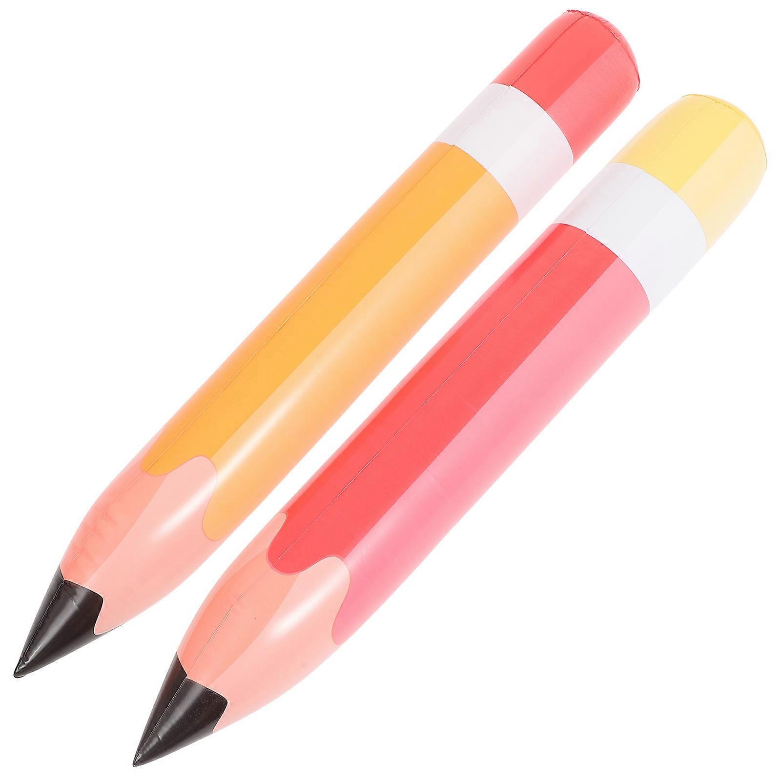 It sounds like you're describing a product listing for **giant inflatable PVC pencils or crayons**—likely used as **party decorations, photo props,