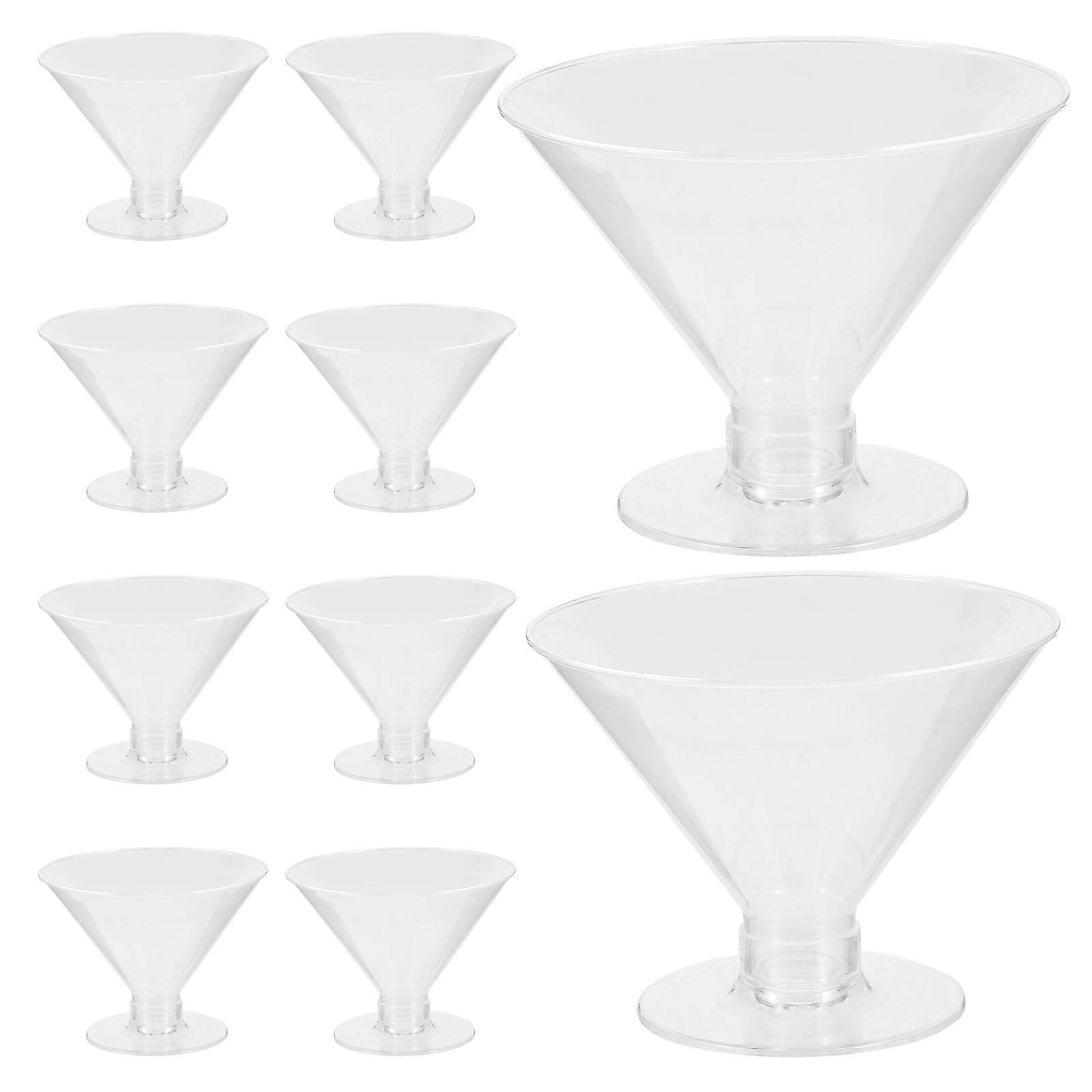 Stackable Disposable Wine Cups 20Pcs Suitable For Birthday Party Hotel Parfaits Shape