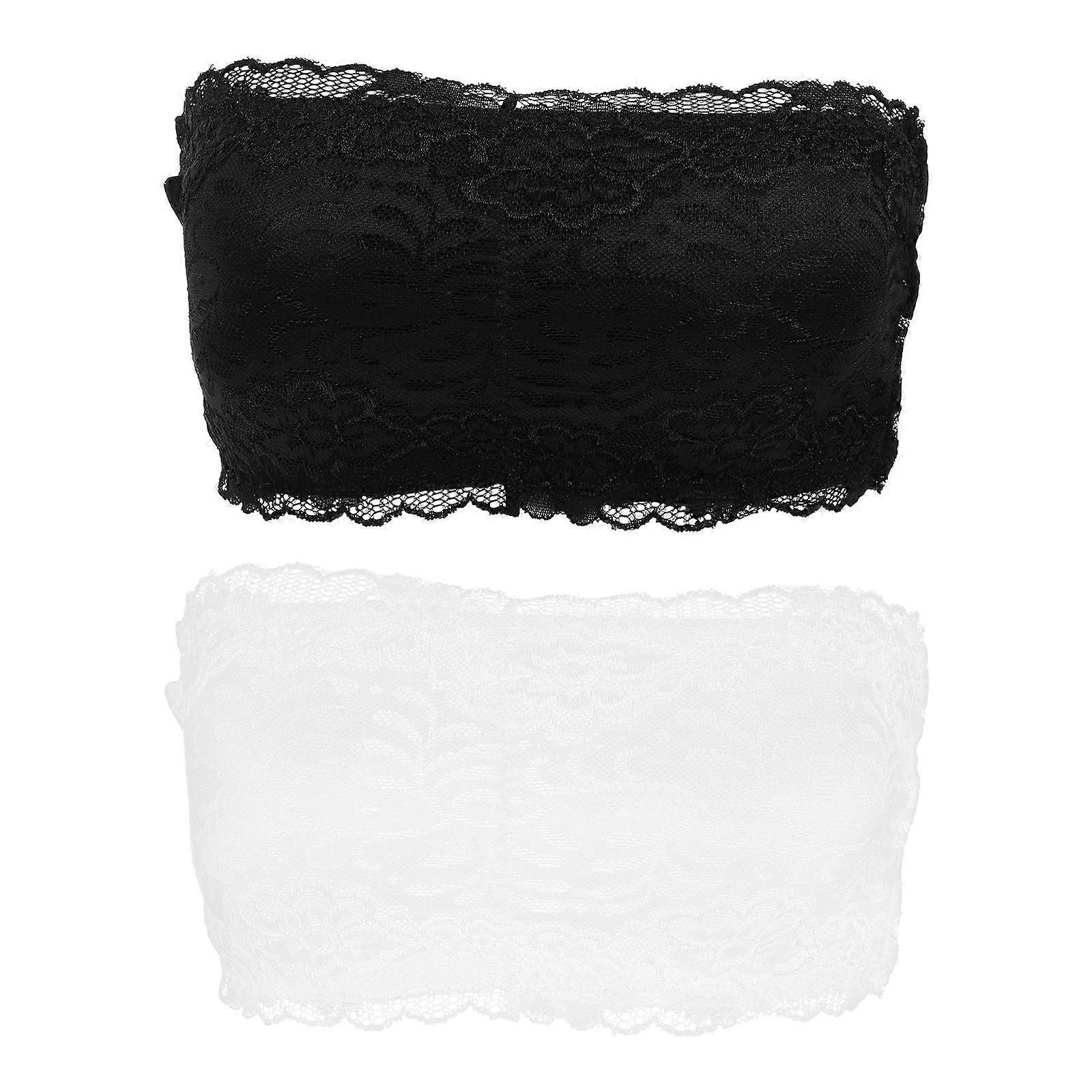 أنبوب نمط الدانتيل الملابس الداخلية للنساء تصميم حمالات غير قابلة للانزلاق مناسبة للاستخدام في الصيف 2 قطعة