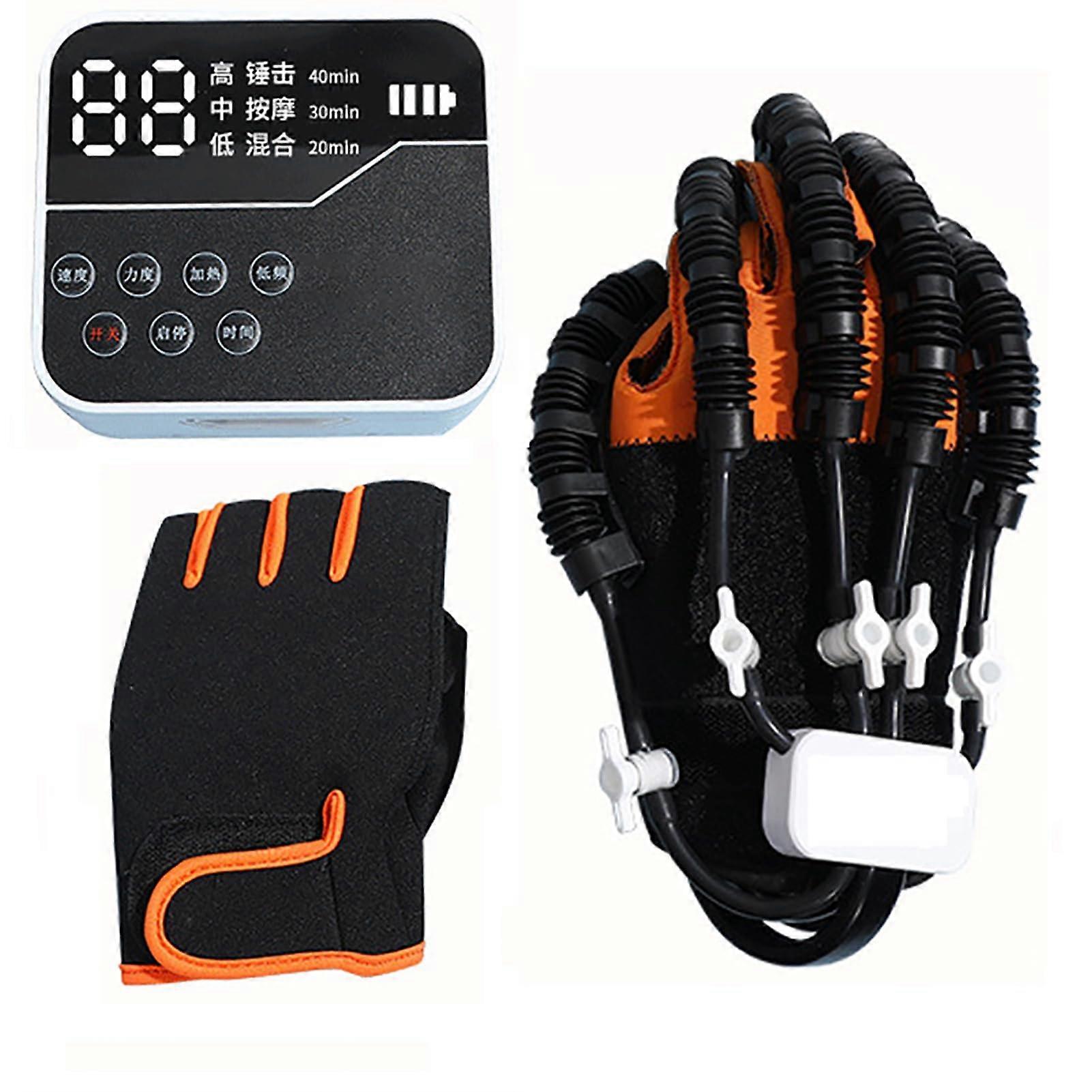 Finger Rehabilitation Robot Orthosis Exoskeleton for Right Hand - Self-Training Device with Functional Plug-In Features