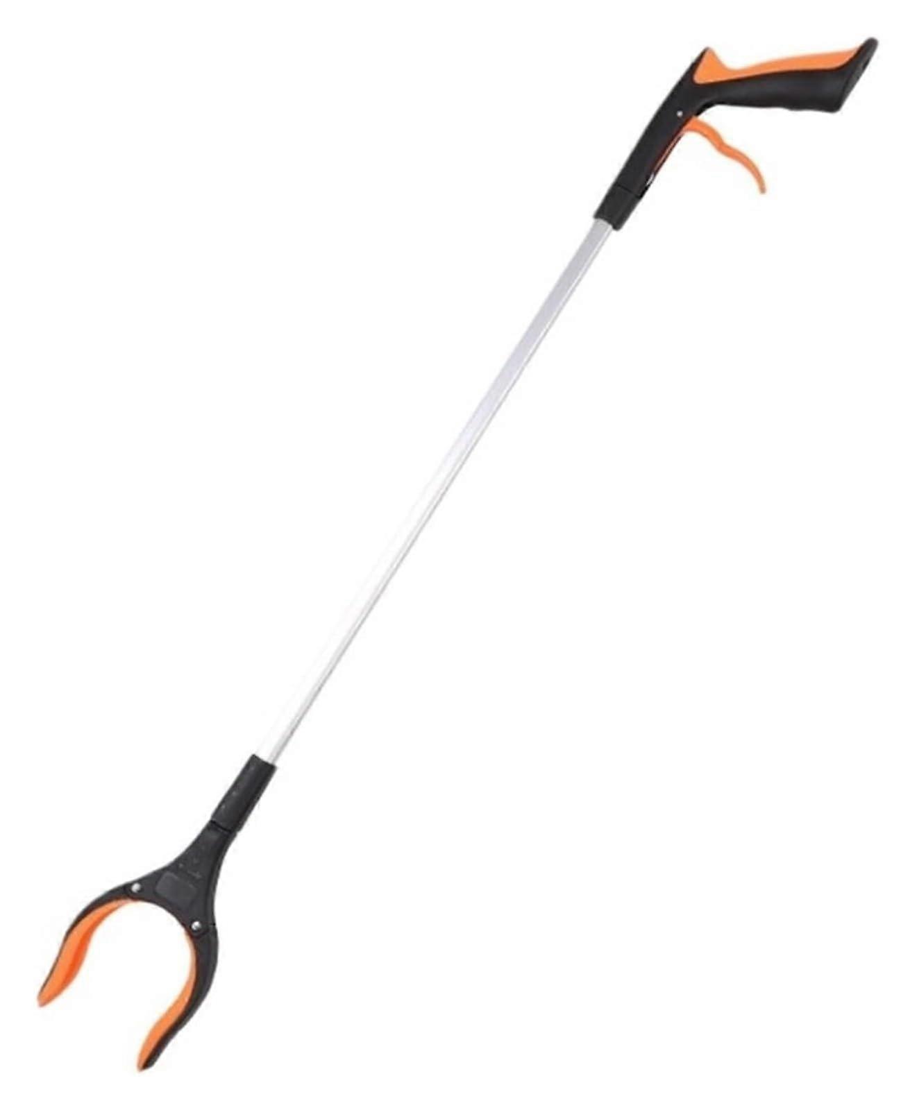 Grabber Folding Tool With Extendable Arm, 83 cm Orange Garbage Picker Claw
