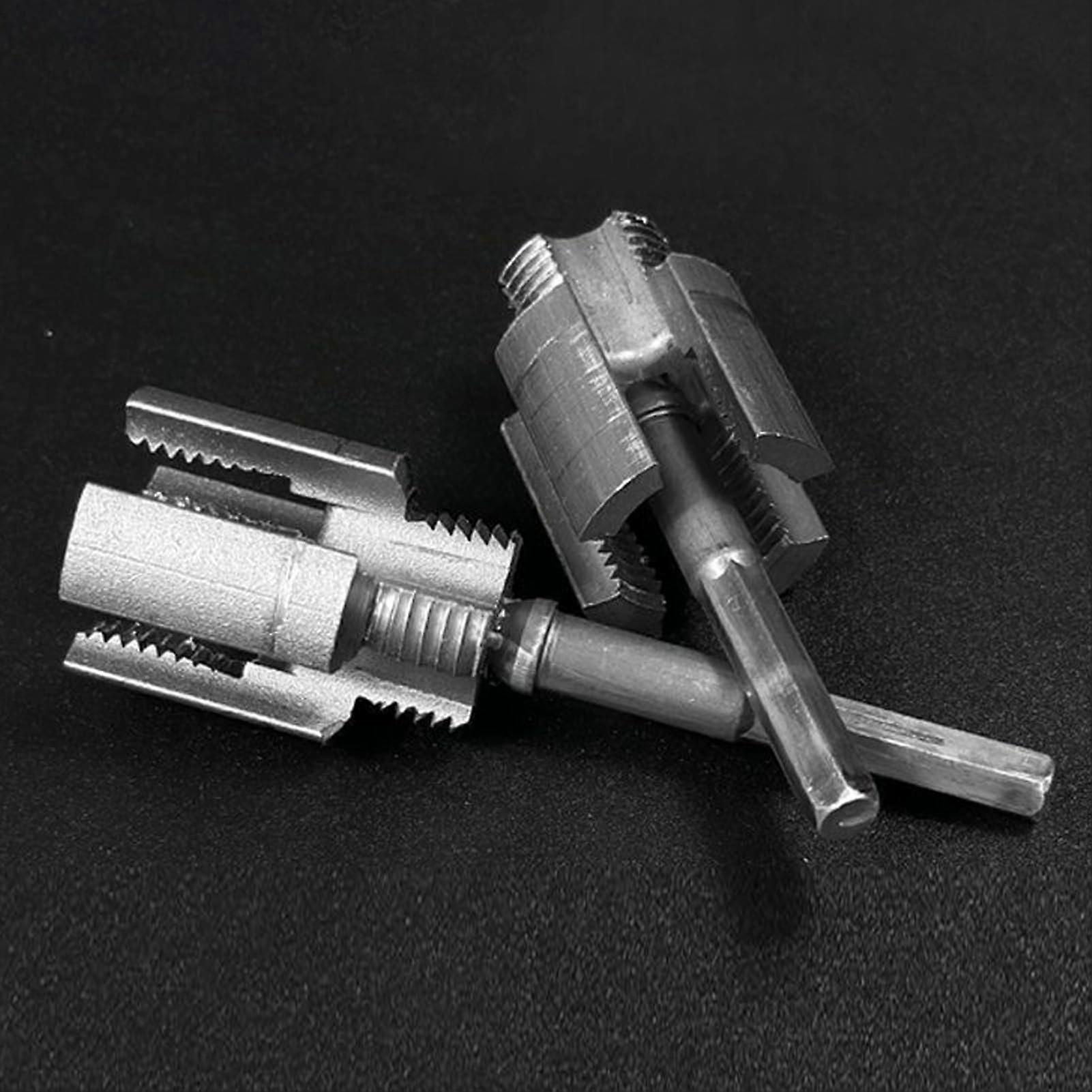 Thread Cutter, Integrated Pipe Thread Tool With Extractor And Anti-Slip Attachment For Plumbing Repair And Garden Hose