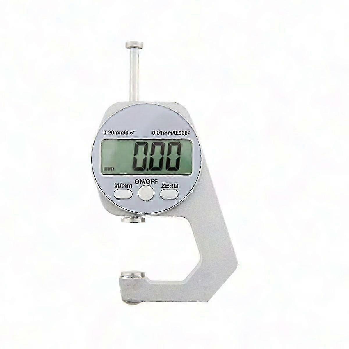 Digital Thickness Gauge LCD Micrometer for Wall & Material Measurement 0-25mm