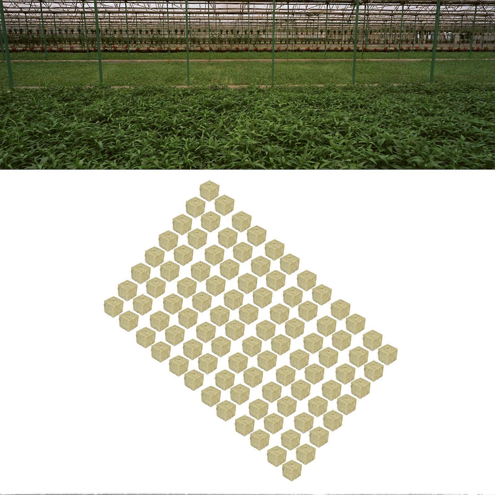 96 قطعة النبات الشتلات كتلة الصوف الحجري تنمو كتلة كاتب المقابس حديقة الشتلات كتلة للزراعة