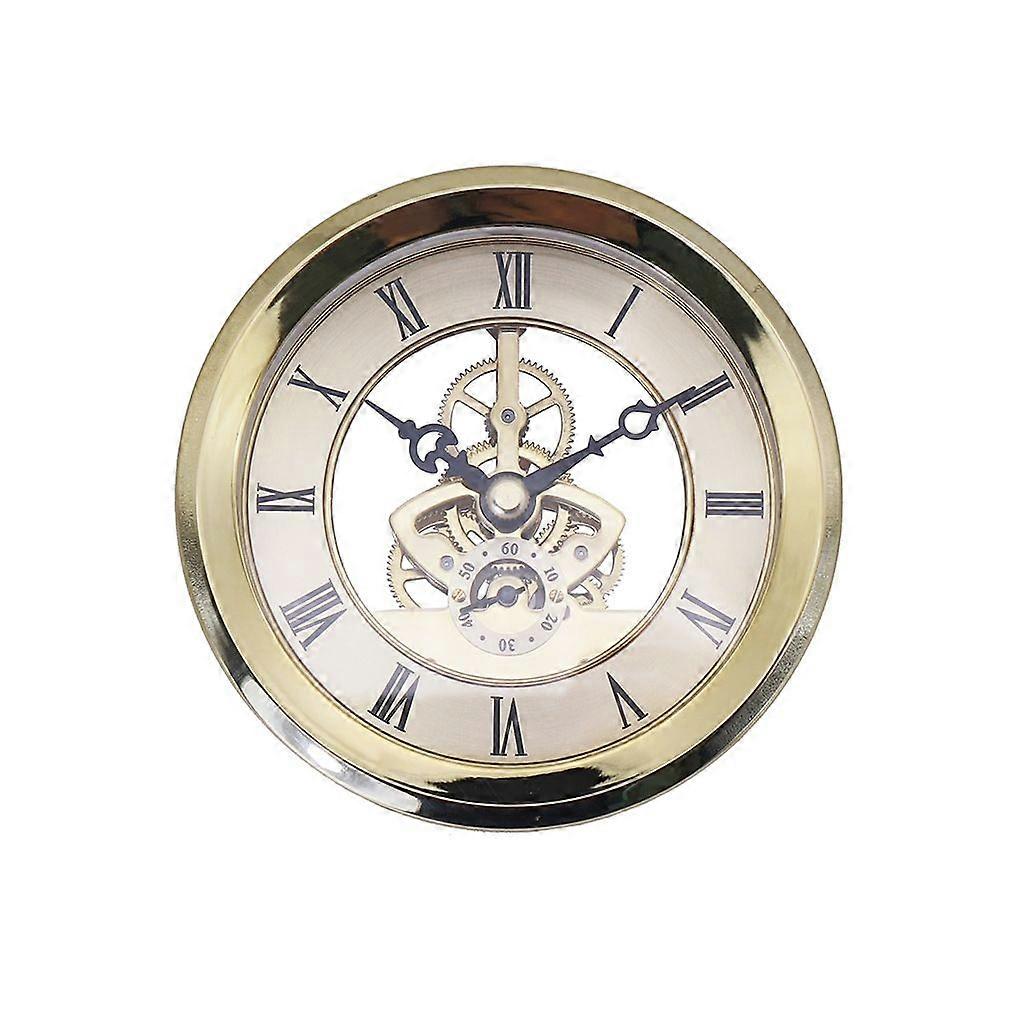 Metal See-through Quartz Clock 103mm Golden Clock Head 103mm Golden Clock Head