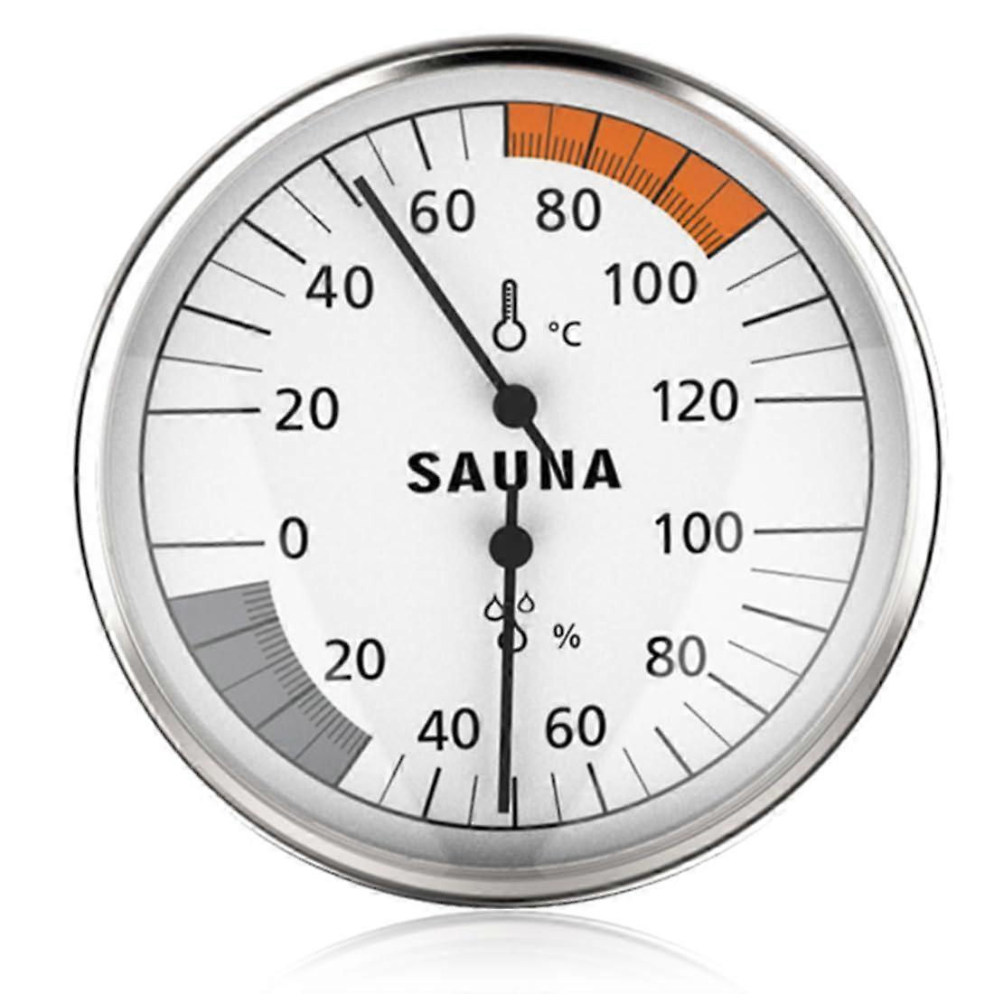 Sauna Thermometer Hygrometer 2-in-1 Device with Automatic Calibration for Precise Temperature and Humidity Measurement