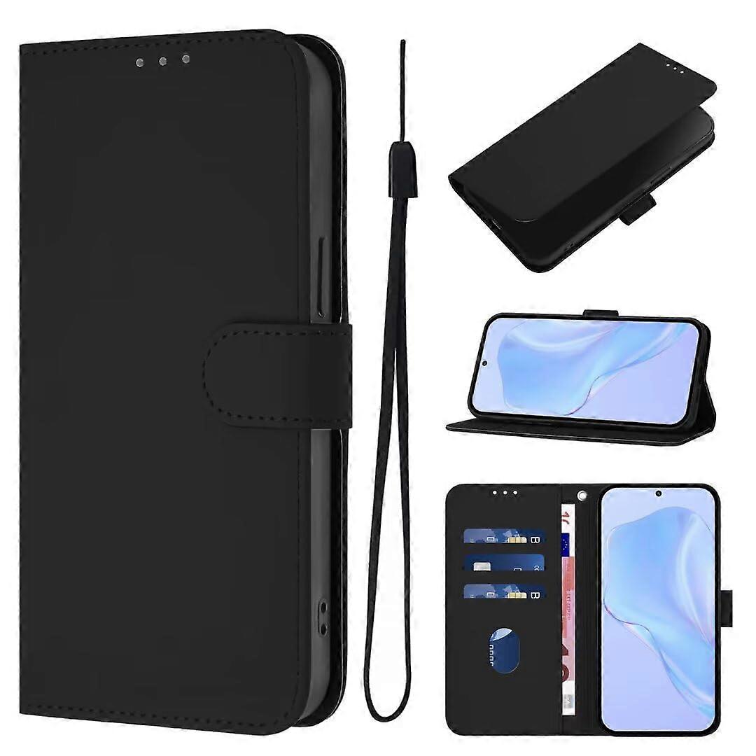 Xiaomi Redmi A4 5G Case - Black Leather Wallet Cover with Card Slots and Magnetic Closure, Protective Flip Phone Pouch