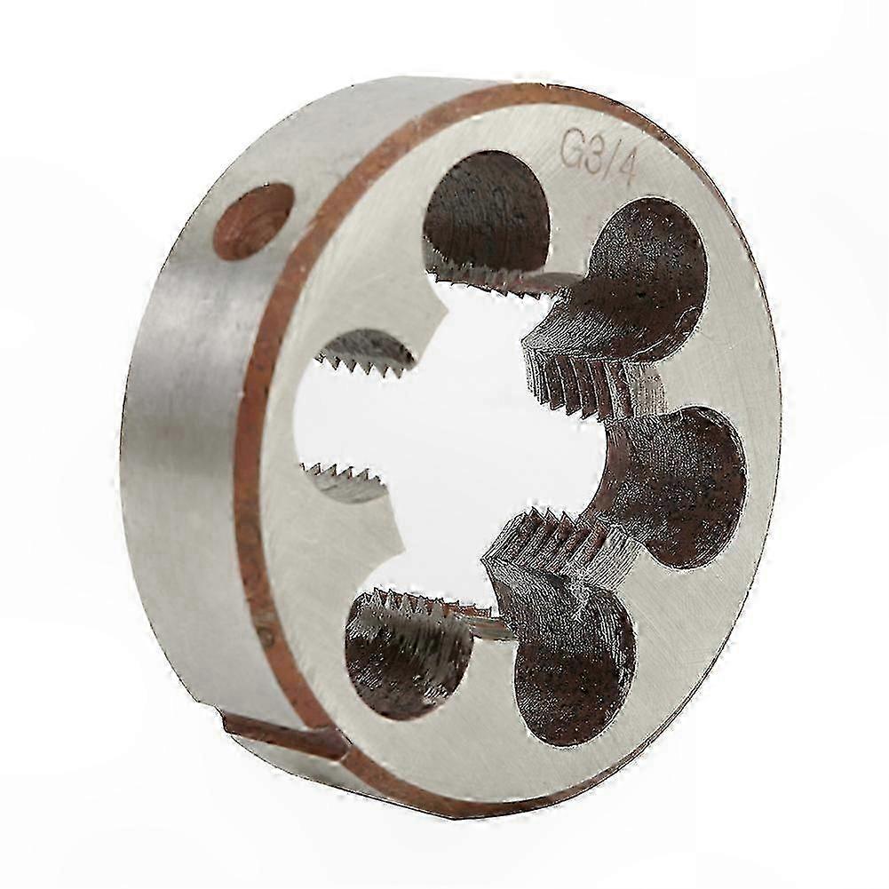 High-Speed Steel BSP Round Dies and Taps for Pipe Threading, 1/8 to 3/4 Inch Hand Tool Set