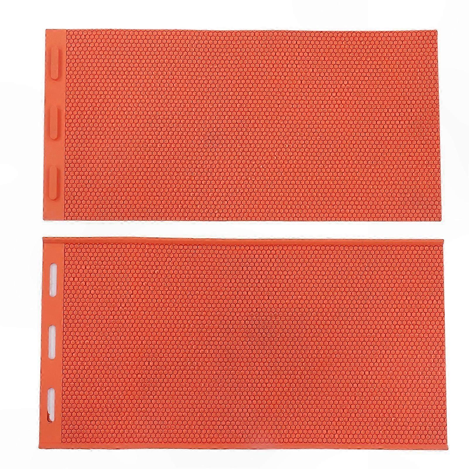 2-Pack Foldable Silicone Beeswax Mold, 5.4mm Press Sheet for Beekeeping Use