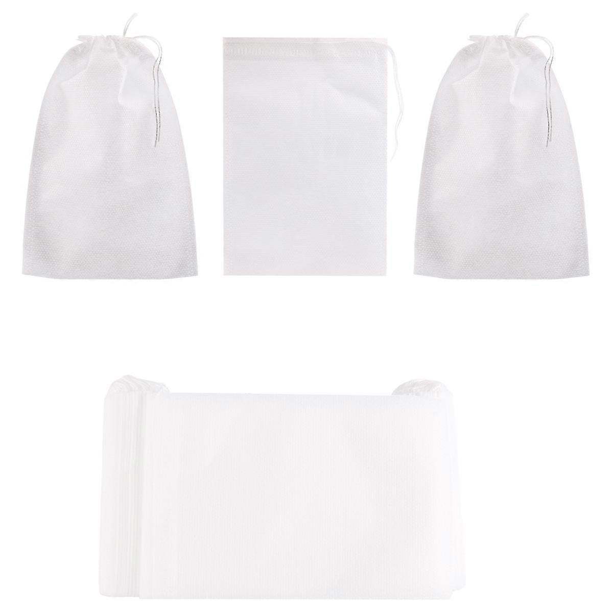 Mess-Free Cold Brewing Bag with 100 Pieces of Fine Mesh Coffee Filter Bags and Drawstring Closure for Quality Coffee Brewing