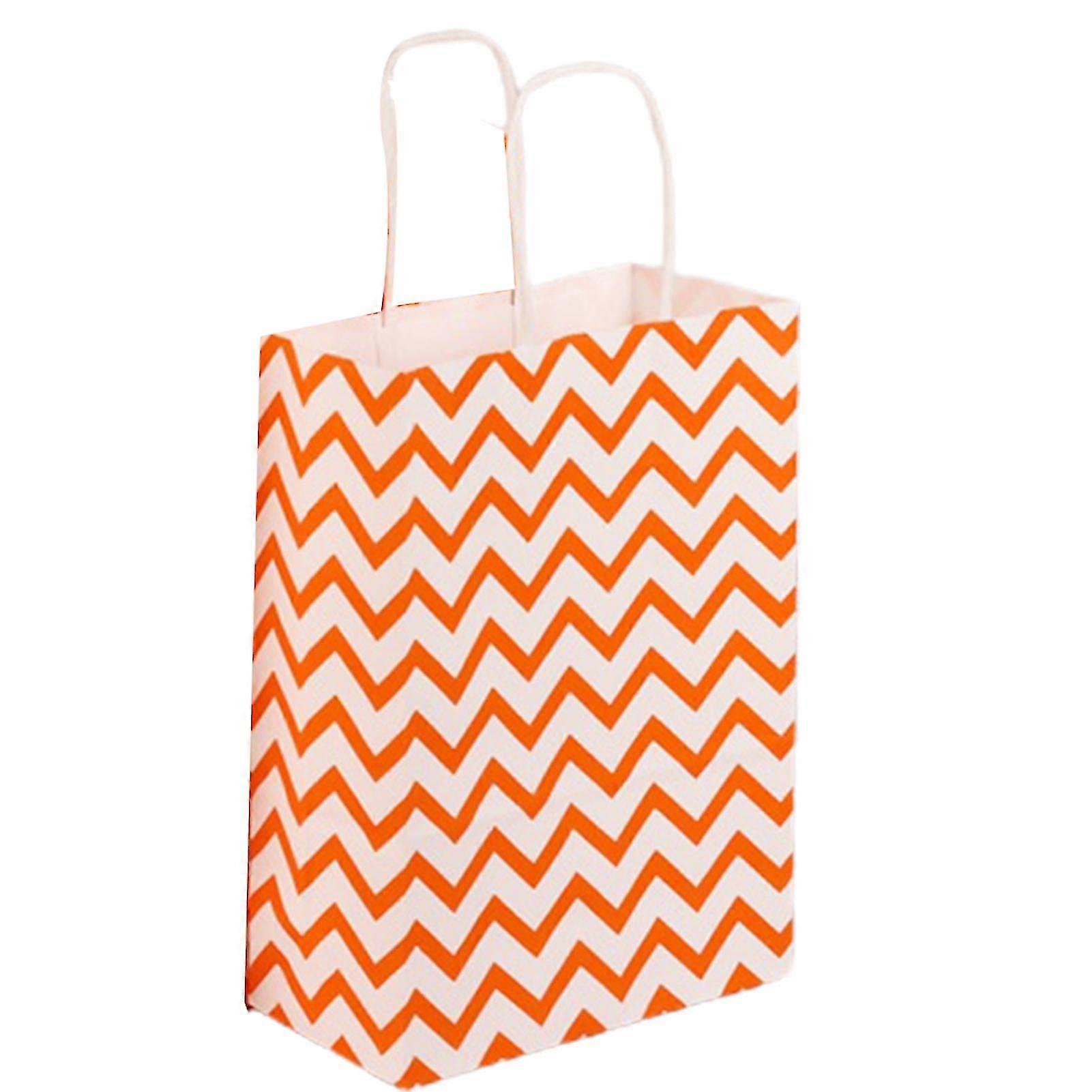 Printed Gift Bags With Handle Wrapping Treat Paper Packs Assorted Colors