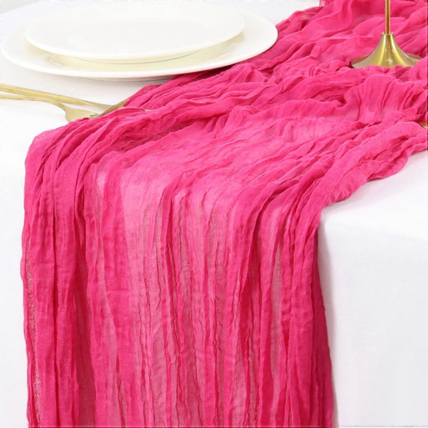 2er Pack Käsetuch Tischläufer Rosa 10ft Gaze Tischdecke Käsetuch Stoff