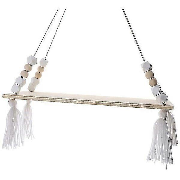 Floating wall-mounted swing, pine wood, 55 cm stand