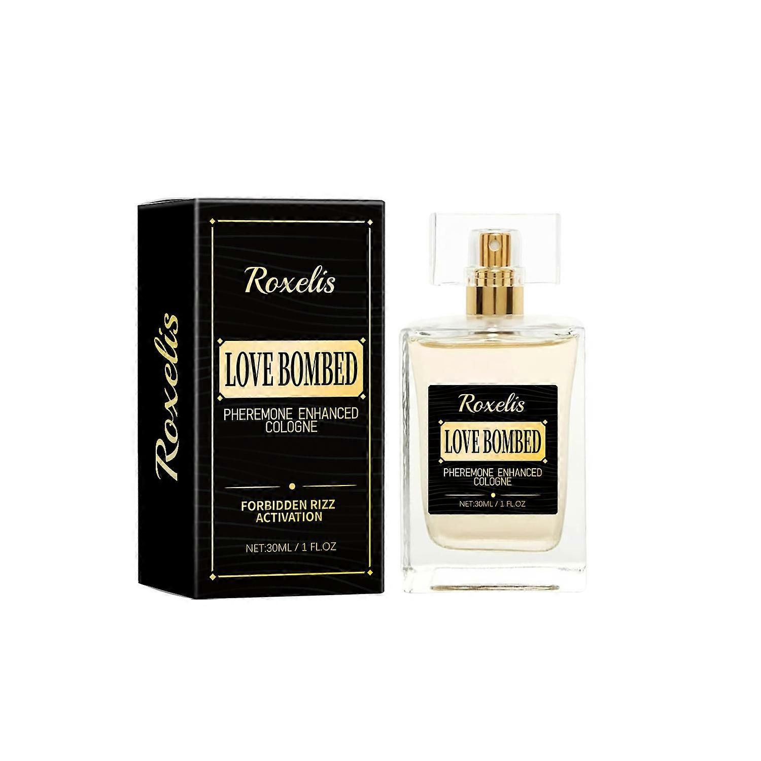 1-6x ROXELIS Pheromone Enhanced Cologne for Men 30ml Love Bombed Long-Lasting Eau de Toilette