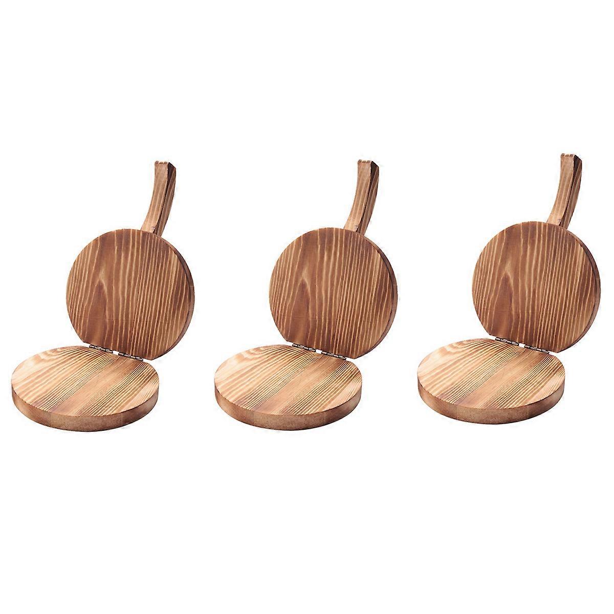 3X Dough Pressing Tool Dough Presser Dumpling Skin Wood Dumpling Pressing Tool Dough Presser Dumplin
