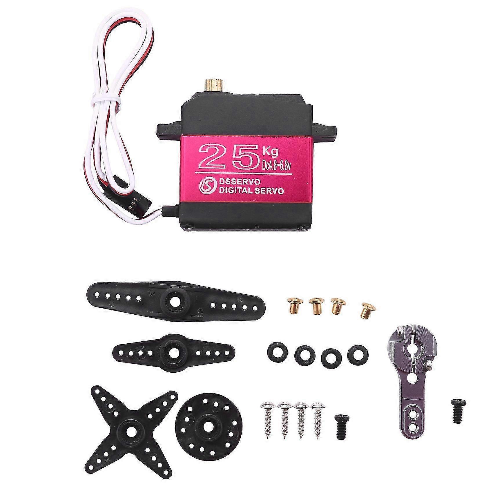25KG Digital Servo Full Metal Gear High Torque Waterproof for RC Car Crawler Robot Control Angle 270