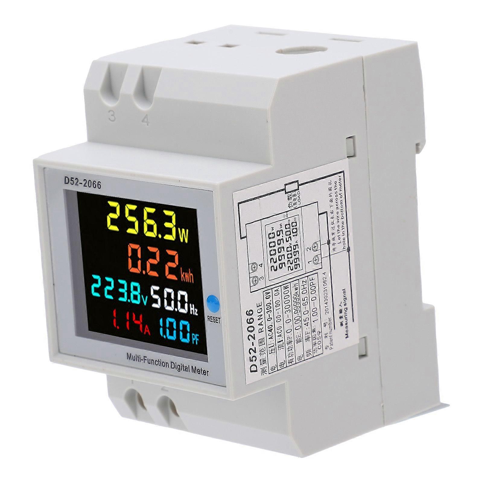 D522066 Household WattHour Meter Rail Type 220V Smart Single Phase Energy Meter AC40.0300.0V