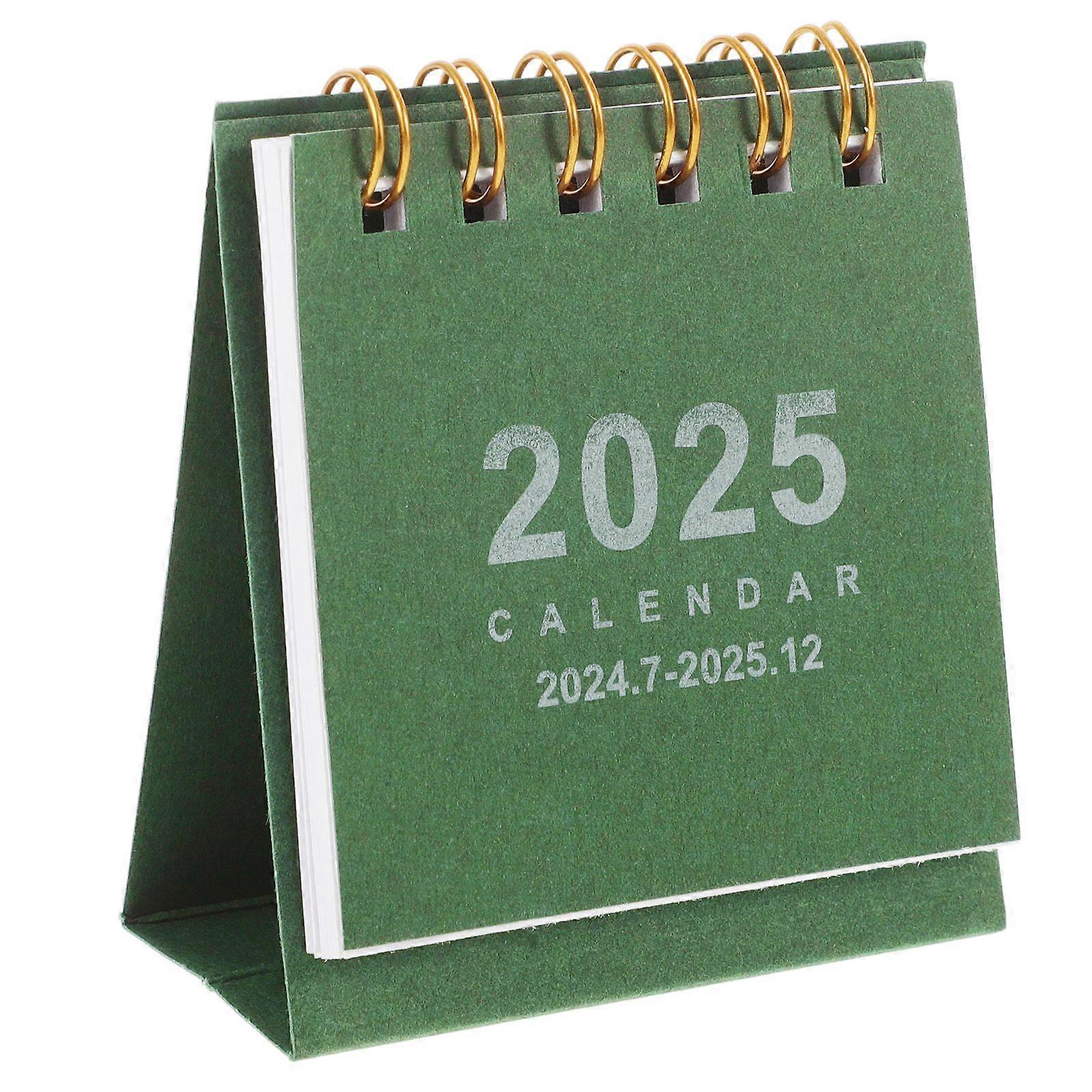 Desk Calendar Desk 2025 Table Calendar Desktop Calendar Spiral Binding Calendar Decoration