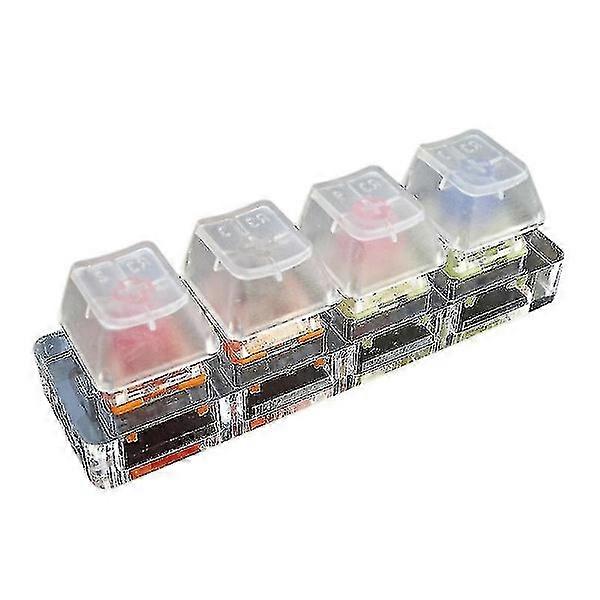 4-Key TTC Switch Tester with Dustproof Acrylic Base for Mechanical Keyboard