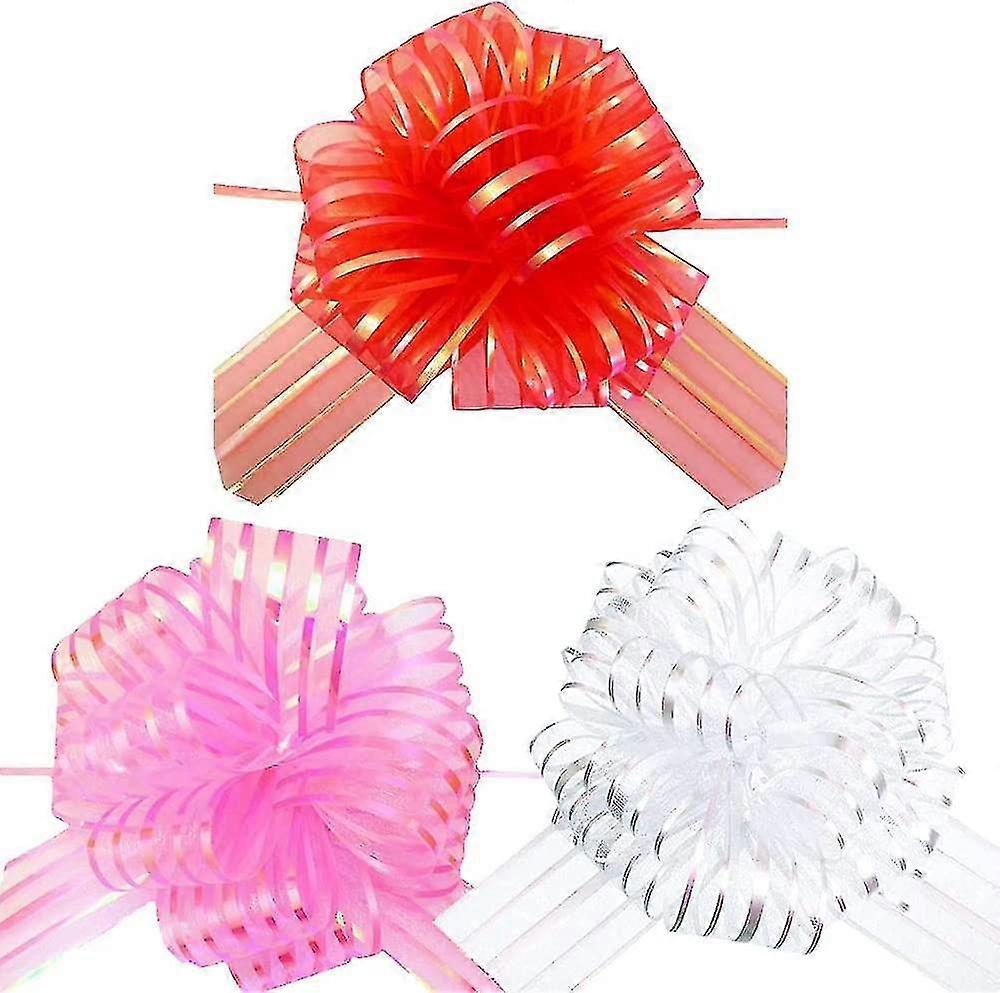 30pcs6 Inches Gift Bows for Present -Inches Pull Bow Mixed Color La...