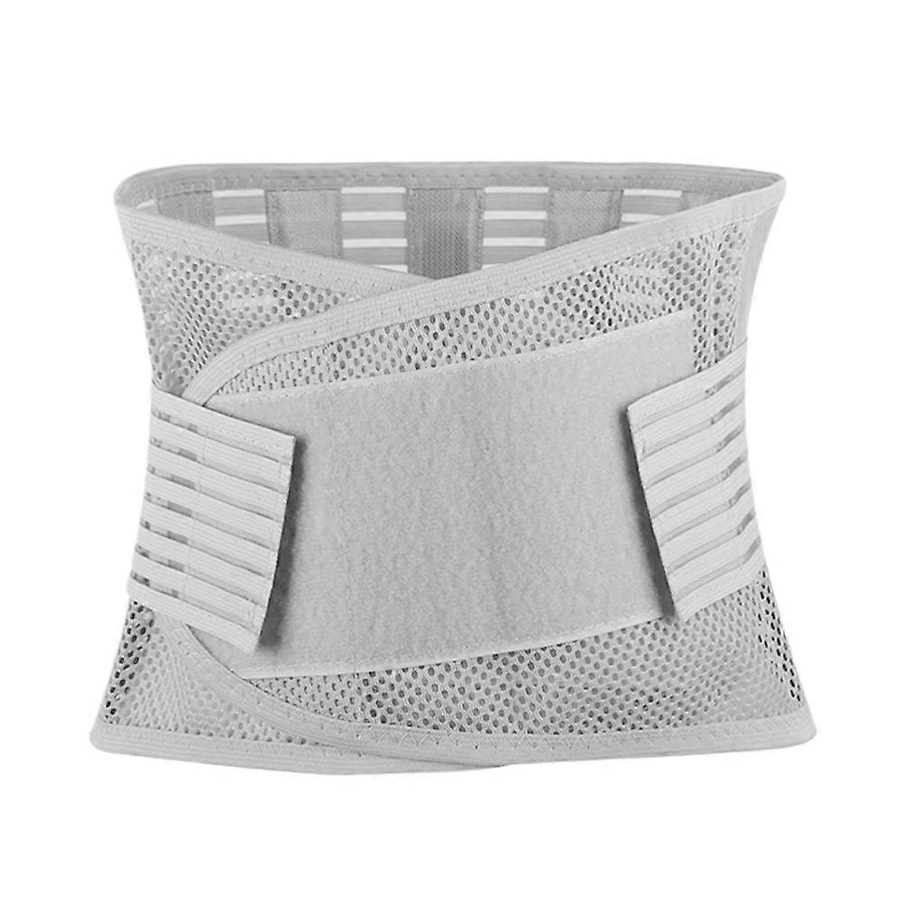 Summer Breathable Waist Trainer with 5 Support Straps for Posture Correction and Pain Relief