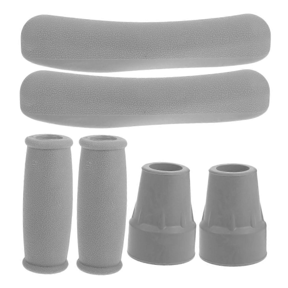 Underarm Crutch Pads Elastic Cushions For Crutches Hand Grip Covers Lightweight SweatAbsorbent Elderly Care Mobility