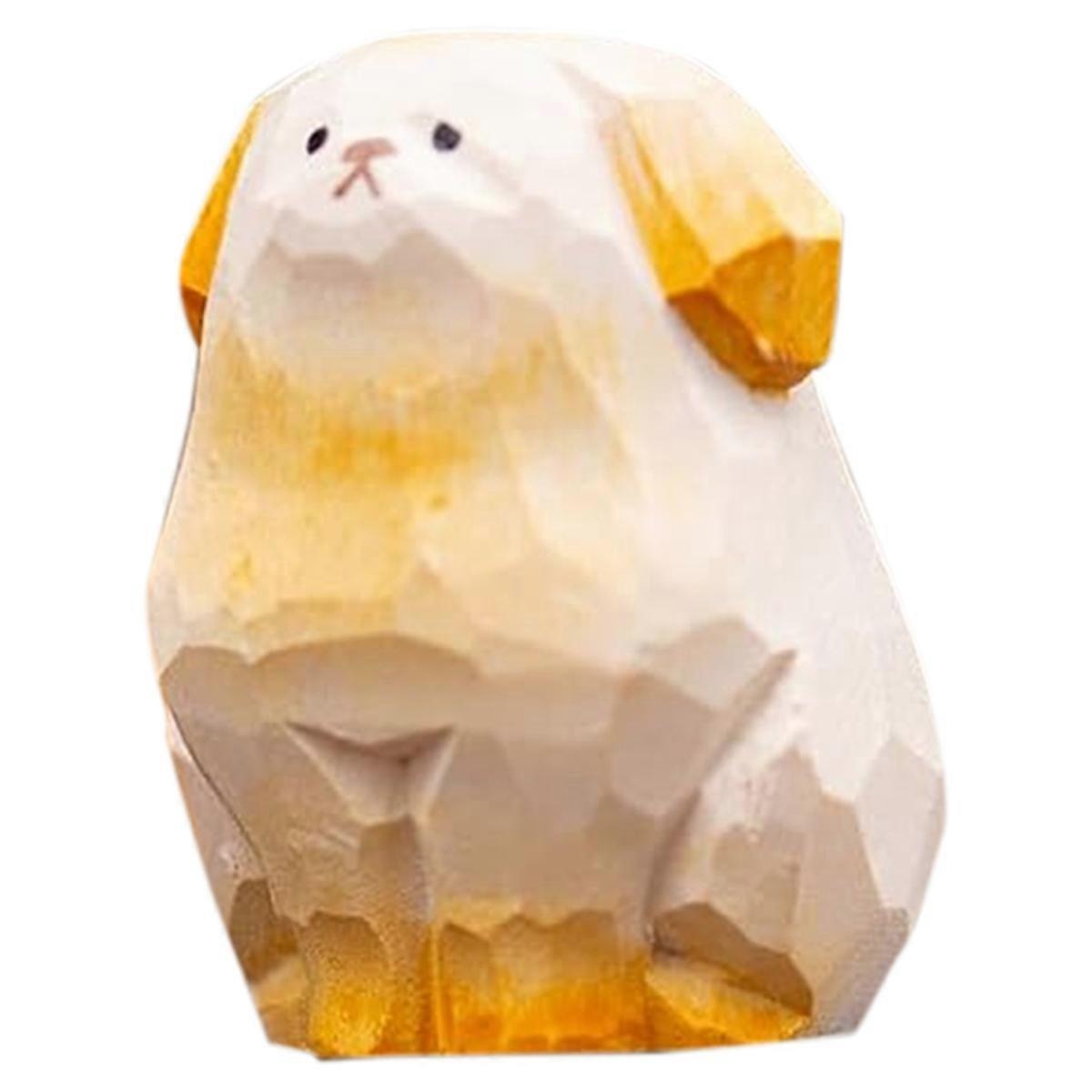 Hand-Carved Wood Golden Retriever