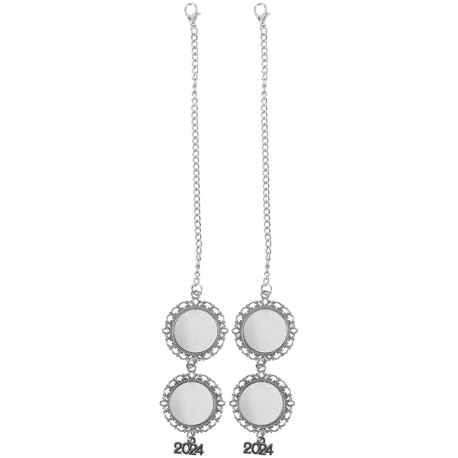 DIY Sublimation Brooch Pendant with Thermal Transfer Feature for Decor Silver zinc alloy