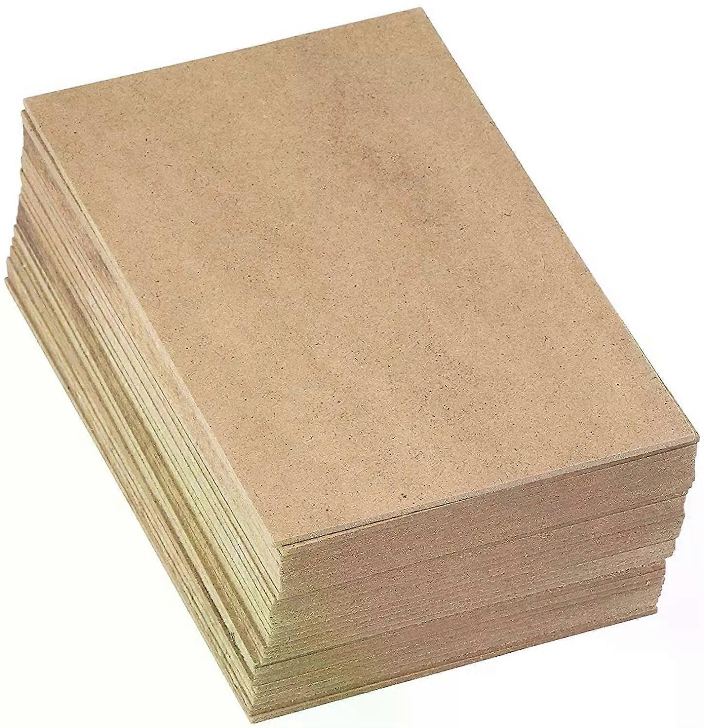 10Pack Brązowa płyta drewniana MDF Płyta pilśniowa o średniej gęstości Płyta z twardego drewna o wymiarach 150 x 200 mm o grubości 2 mm