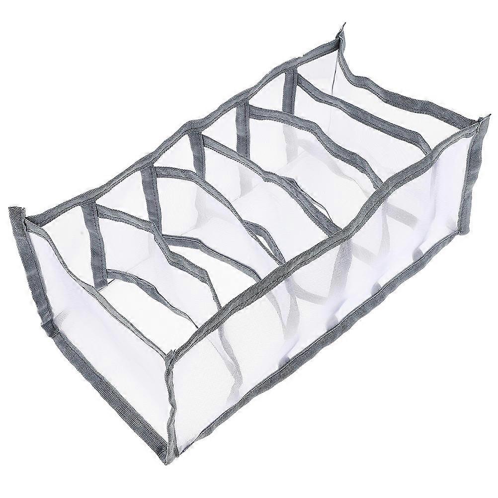 Grey Household Closet Organizer for Storage with Multi-Grid Function