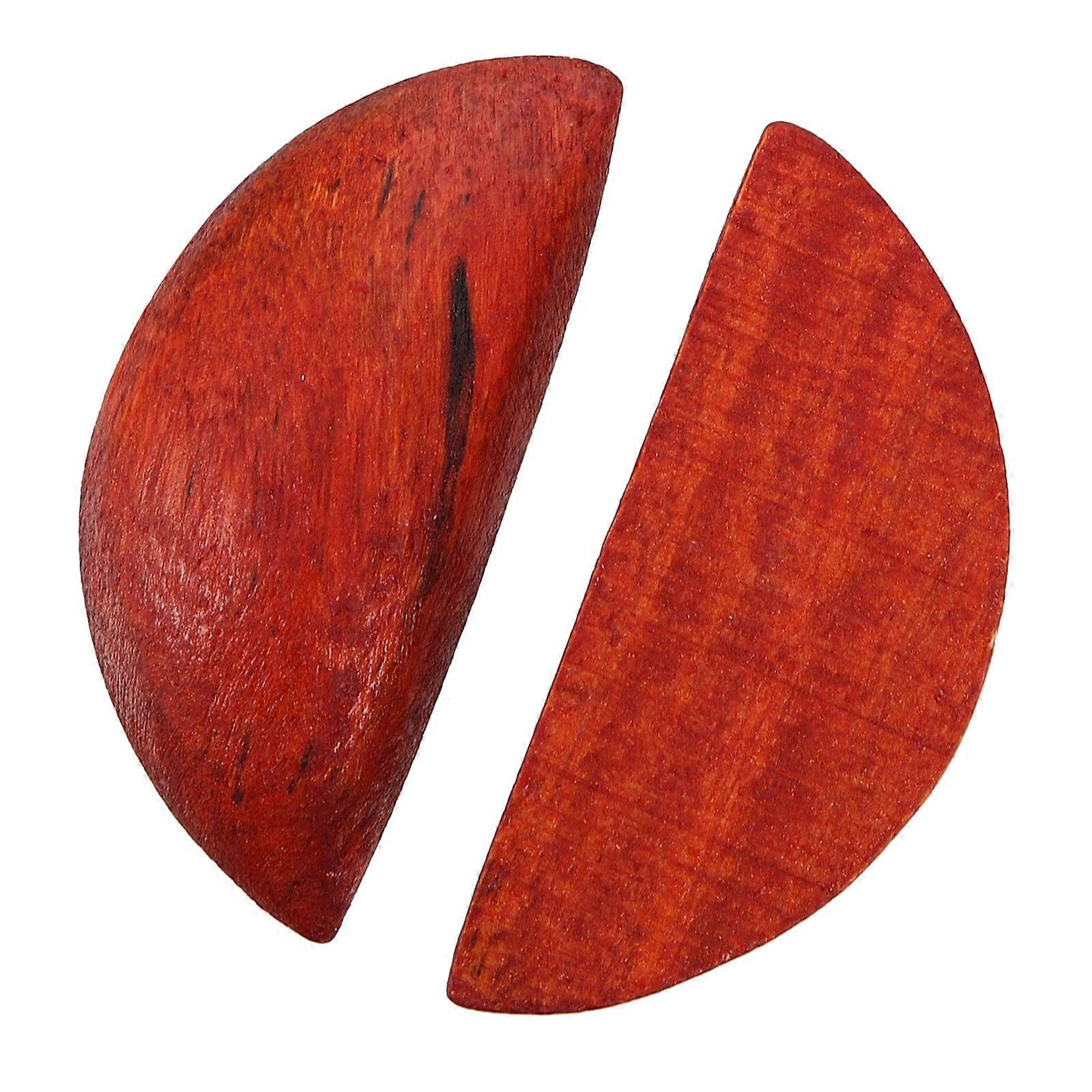 Wooden Divination Cup for Home Decoration Made of Peach Wood Multi Functional Retro Style 2 Pieces